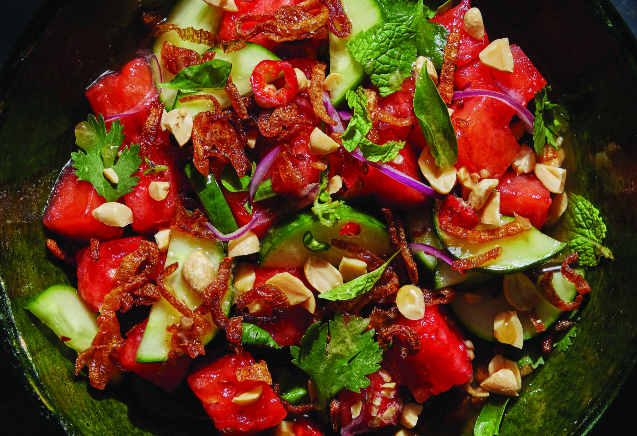 Watermelon salad from &quot;Crave.&quot; (Courtesy of Countryman Press)