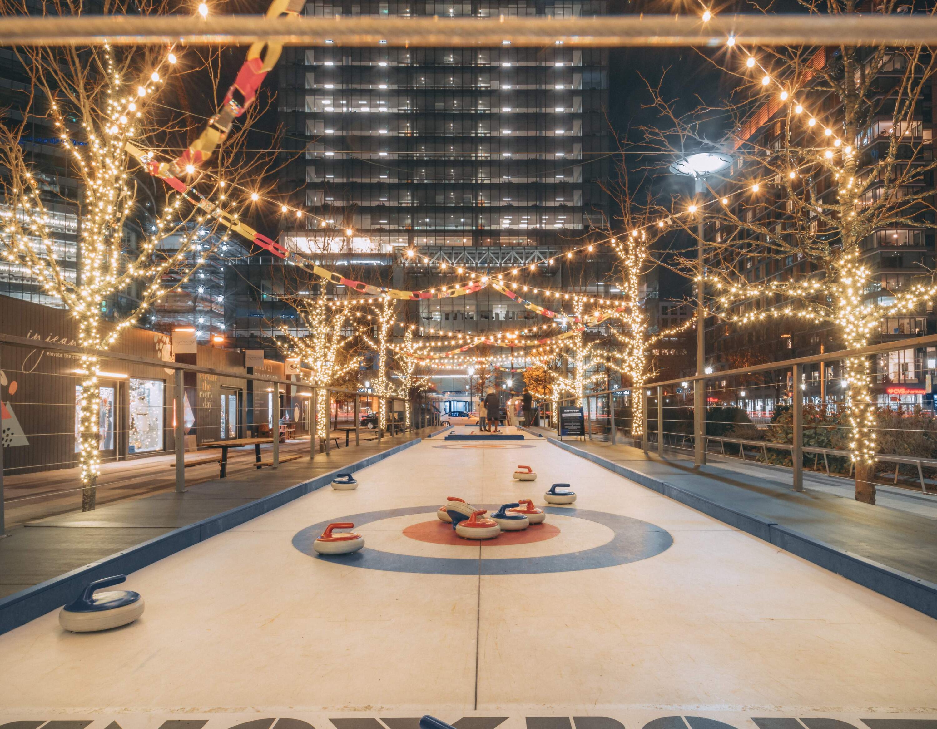 Curling at Boston Seaport (Courtesy of Matthew Railman)