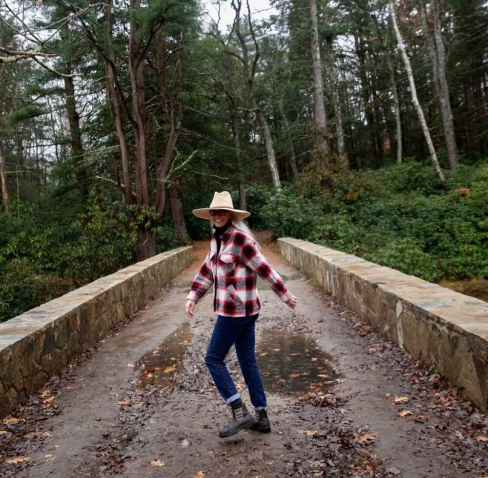 The author on a walk in Maudsley State Park in Newburyport, Mass. (Courtesy Libby DeLana)