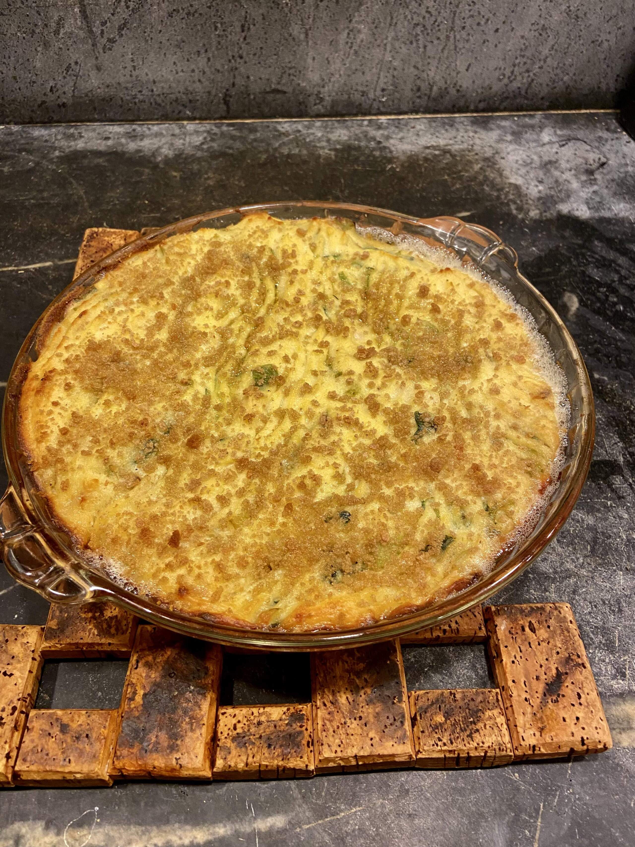 Polpettone alla Liguria. (Kathy Gunst/Here & Now)