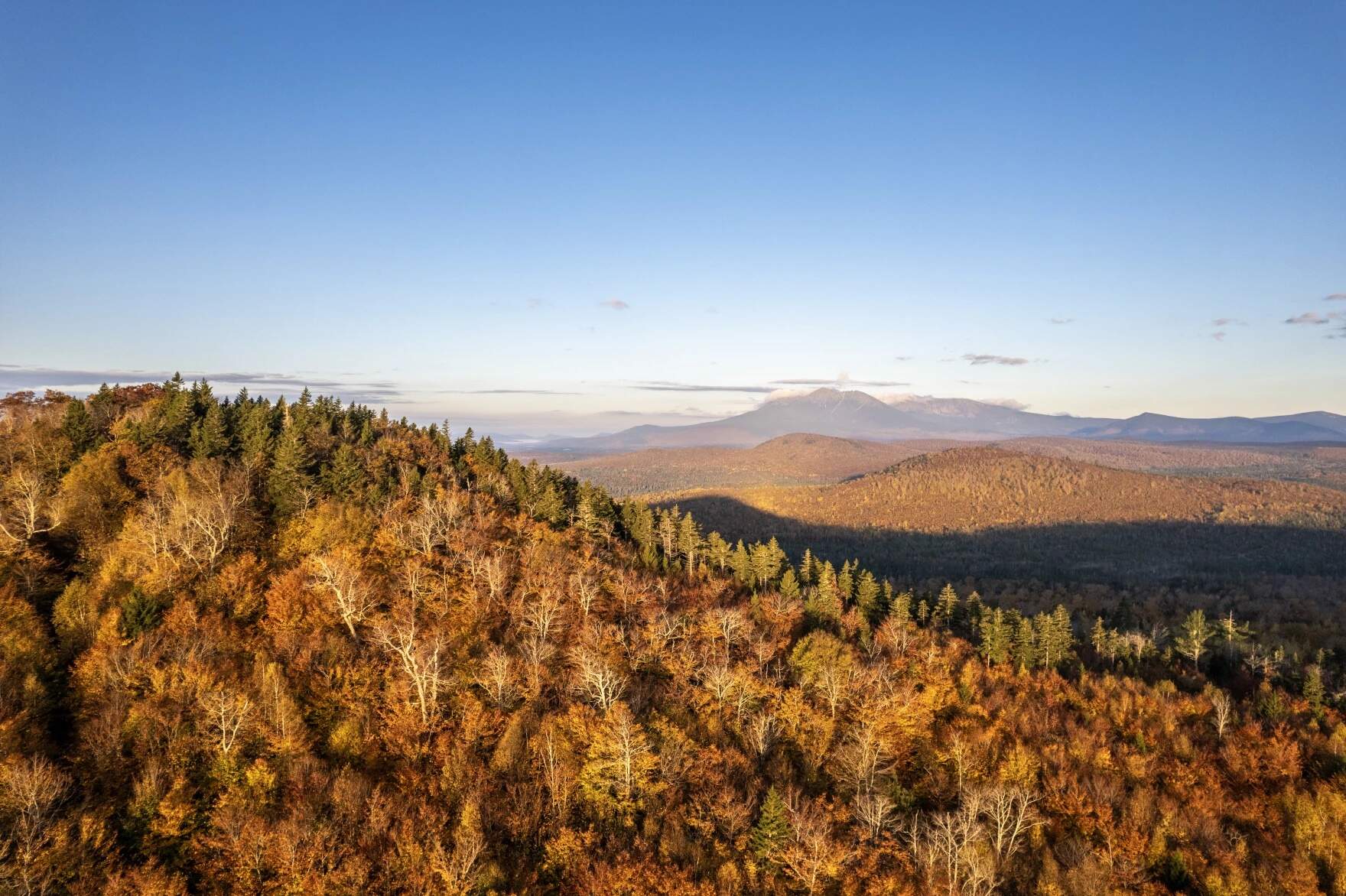 Land near Katahdin Woods and Waters being returned to the governance of the Penobscot Nation. (Courtesy of Chris Bennett from Trust For Public Land via Maine Public)