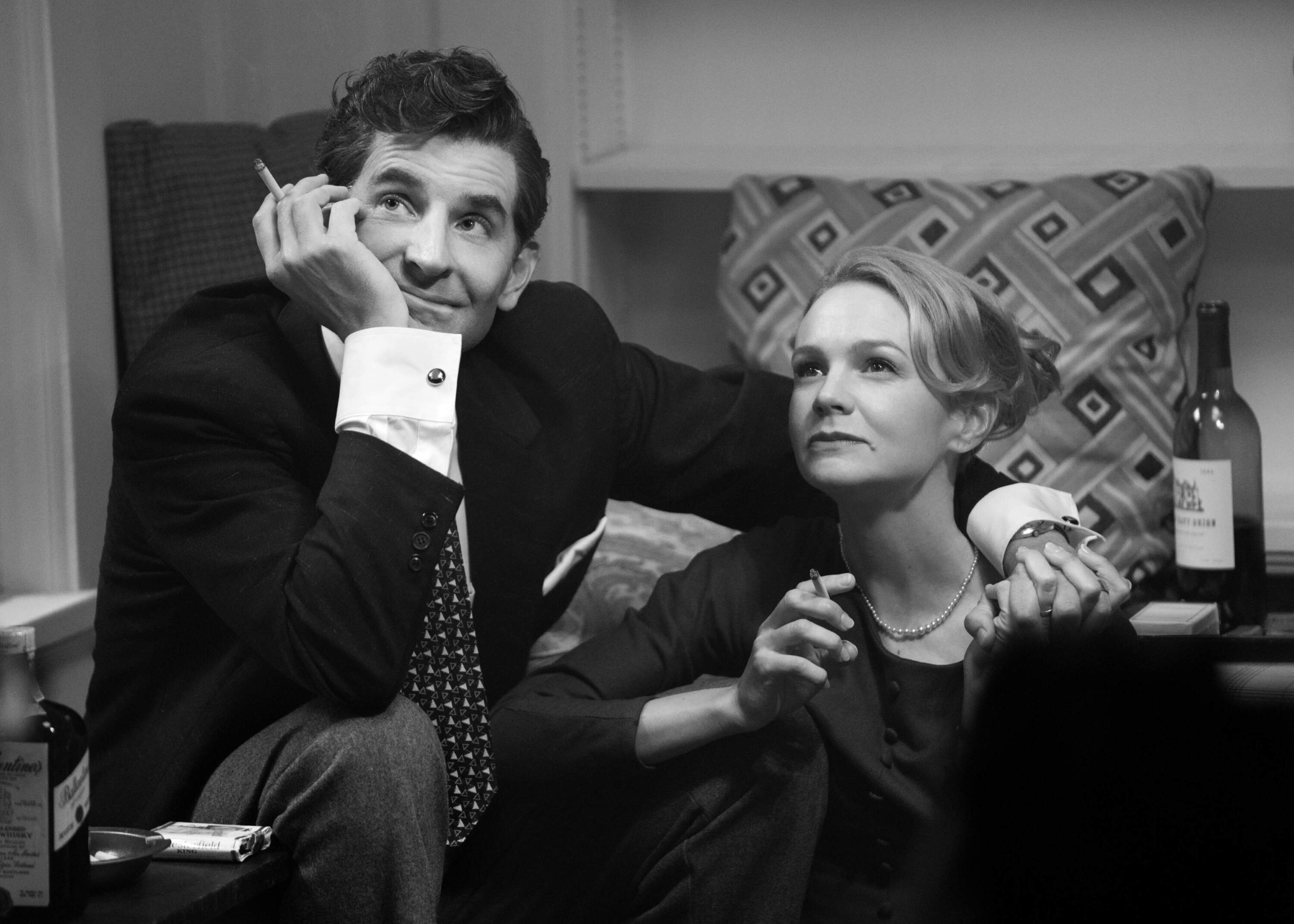 Bradley Cooper and Carey Mulligan in "Maestro." (Courtesy Netflix)