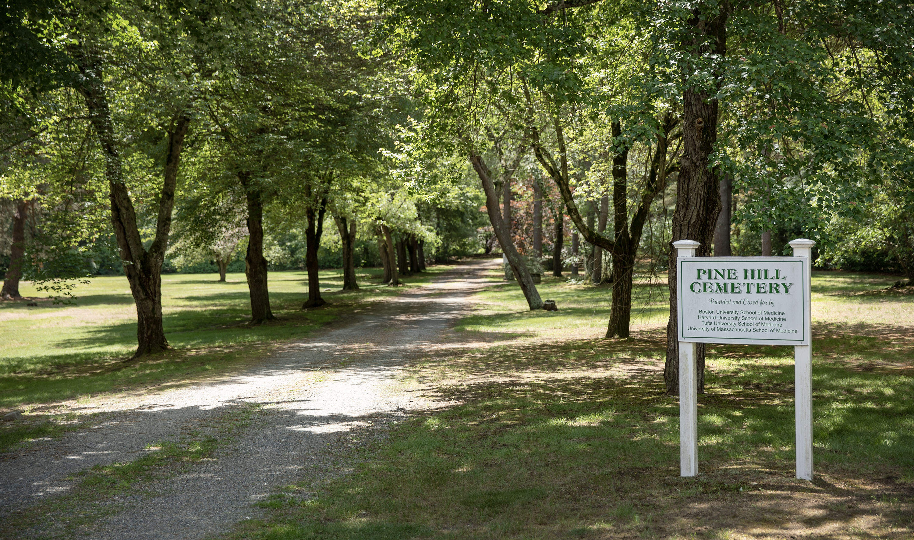 Pine Hill Cemetery, in Tewksbury, Mass. (Robin Lubbock/WBUR)