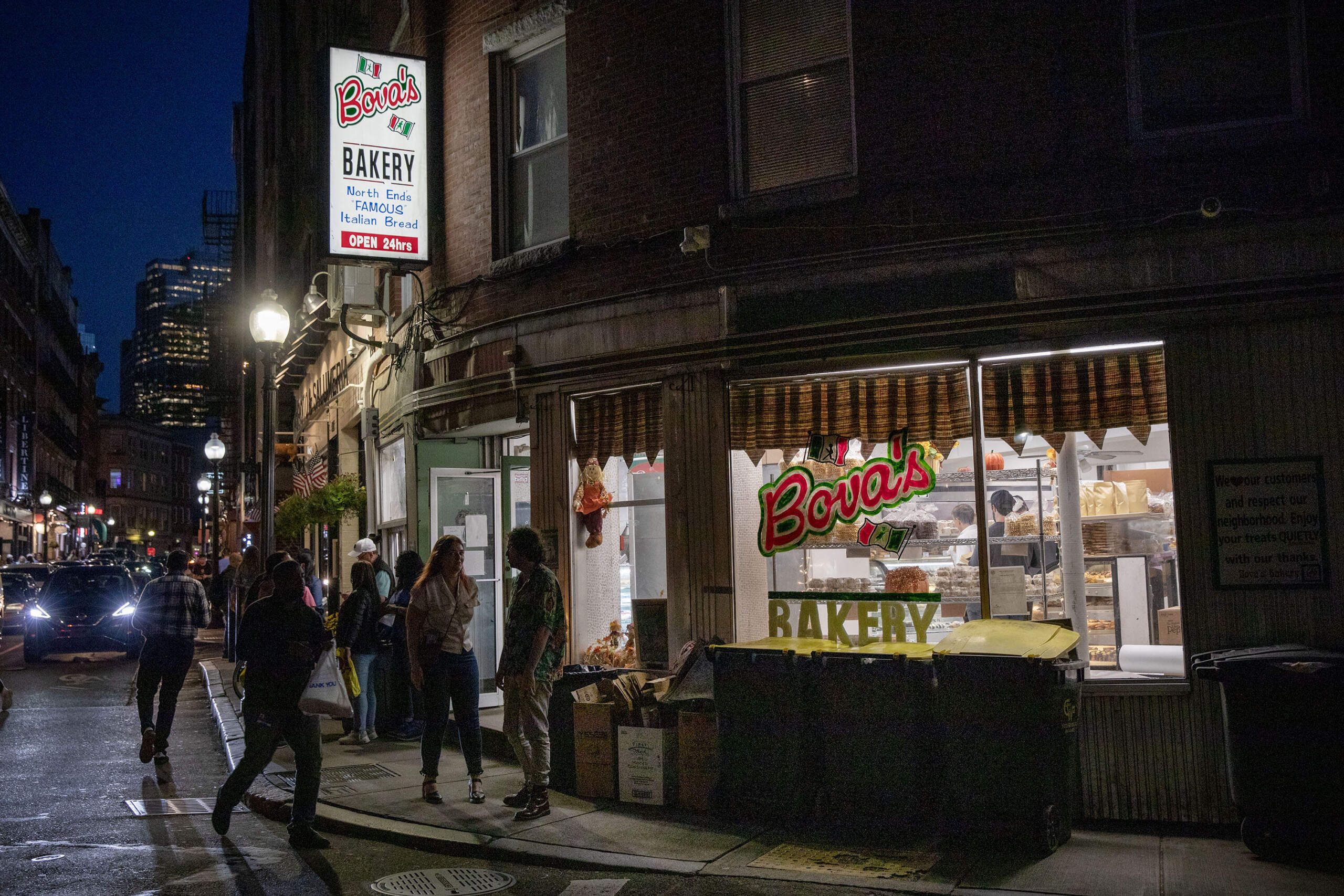 Bova's Bakery on Salem Street in Boston's North End. (Robin Lubbock/WBUR)