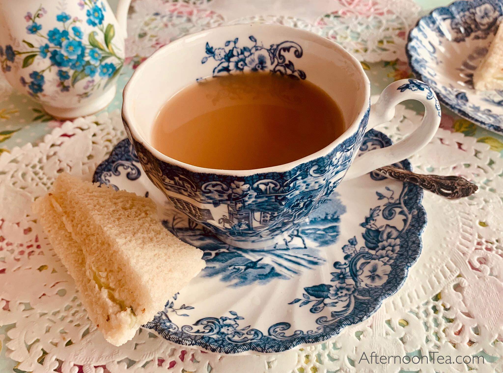 Tea and a sandwich at Fancy That tea house in Walpole. (Photo courtesy of Fancy That)