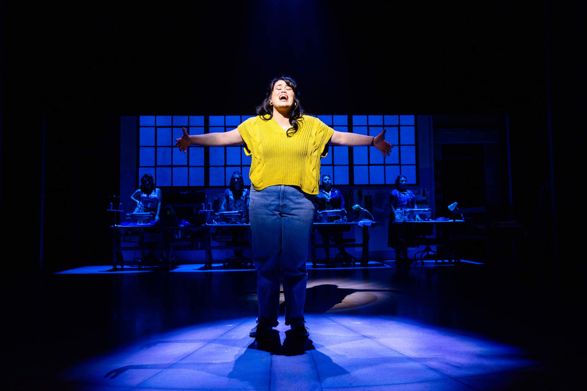 Lucy Godínez as Ana in "Real Women Have Curves: The Musical" at the American Repertory Theater. (Courtesy Nile Hawver/Maggie Hall)