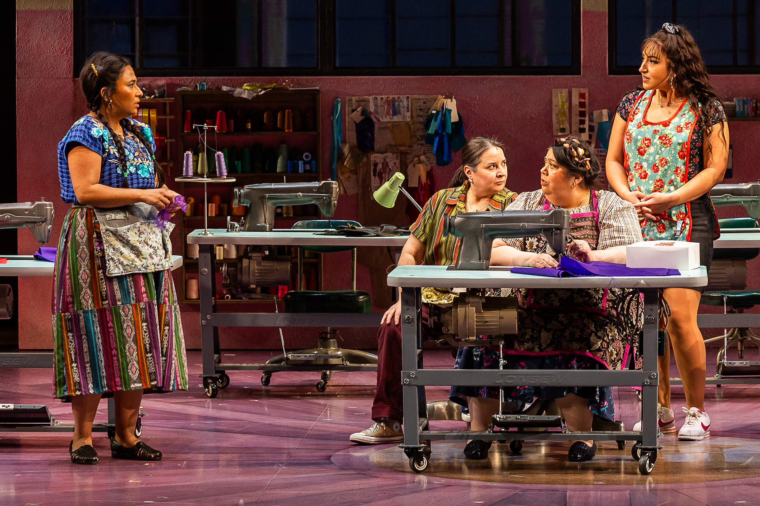 Satya Chávez, Sandra Valls, Carla Jimenez and Shelby Acosta in "Real Women Have Curves: The Musical." (Courtesy Nile Scott Studios)