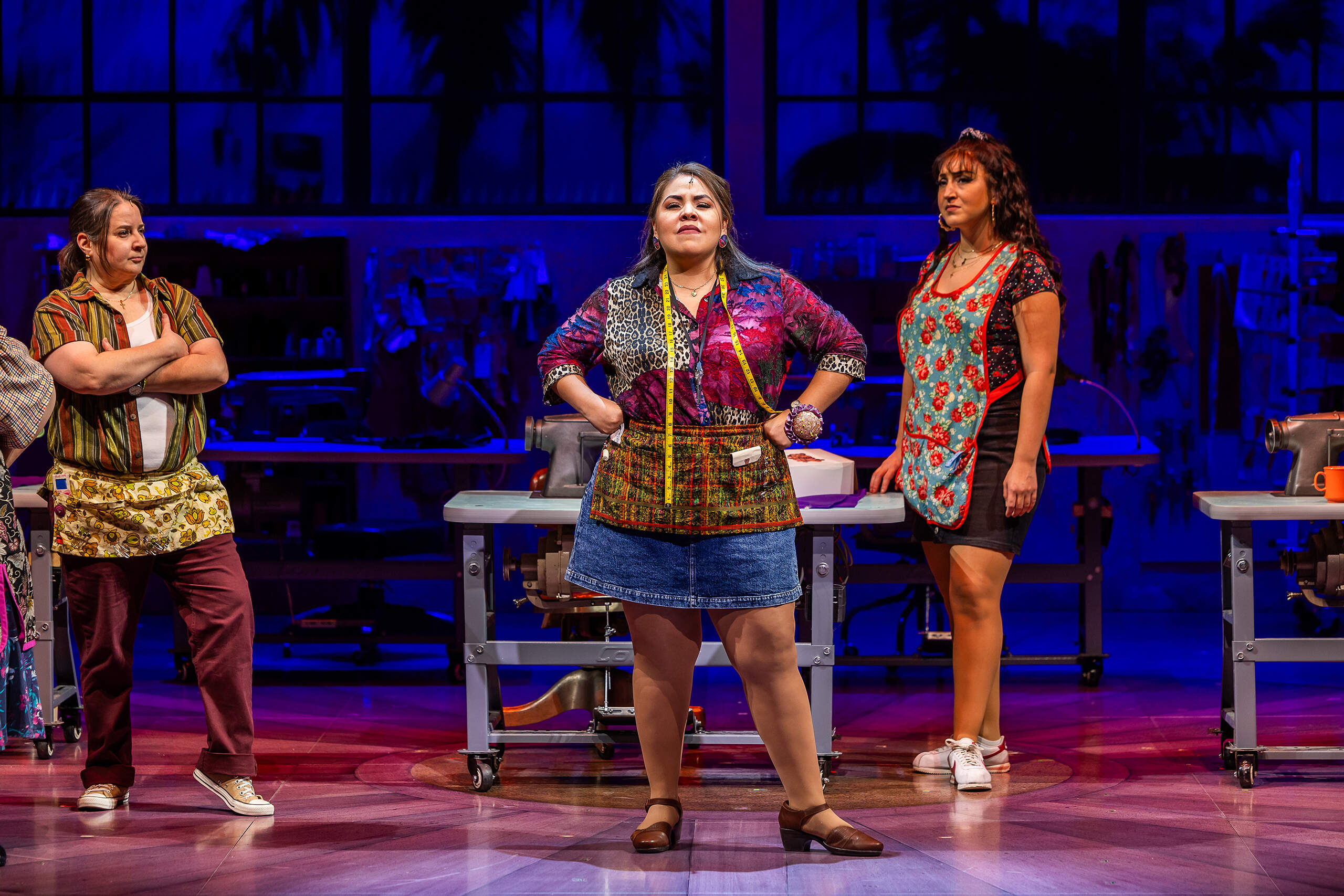 Sandra Valls, Florencia Cuenca and Shelby Acosta in "Real Women Have Curves: The Musical." (Courtesy Nile Scott Studios)