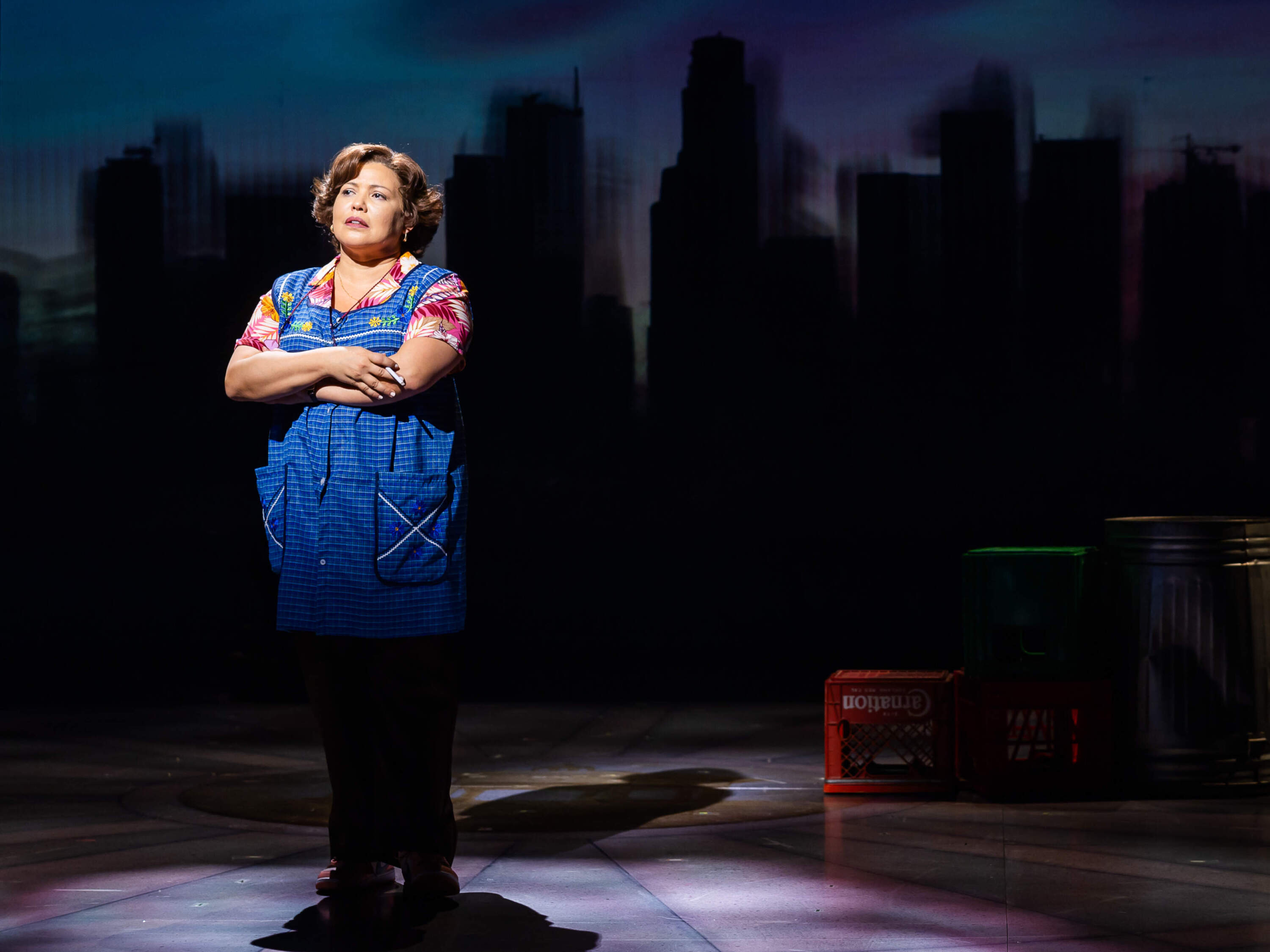 Justina Machado as Carmen in "Real Women Have Curves: The Musical" at the American Repertory Theater. (Courtesy Nile Hawver/Maggie Hall)