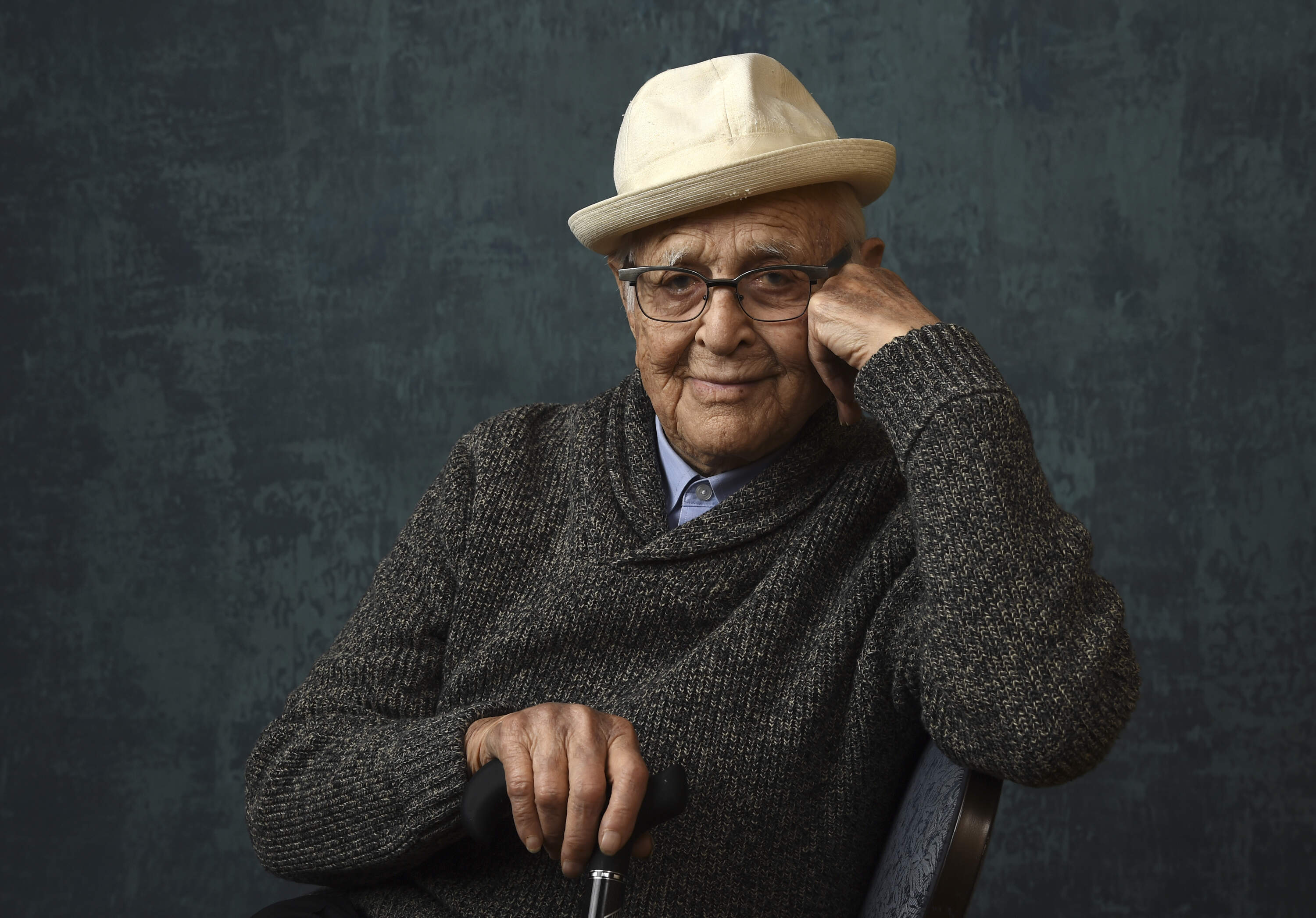 Norman Lear poses for a portrait during the Winter Television Critics Association Press Tour on Jan. 13, 2020, in Pasadena, Calif. (Chris Pizzello/AP)