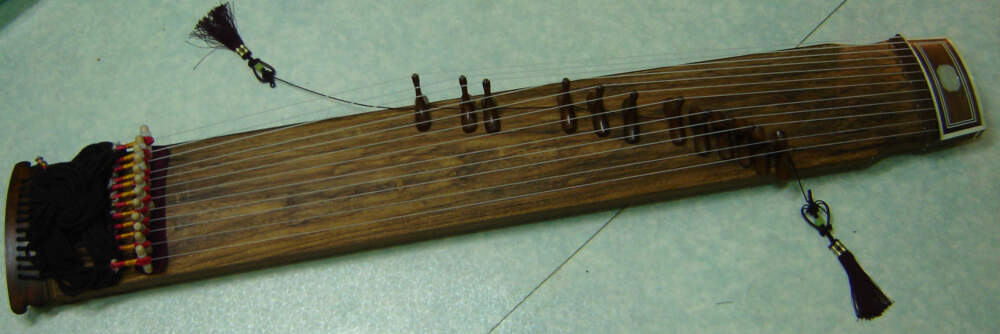 The gayageum is one of Korea’s iconic string instruments. (credit: Wikimedia Commons)