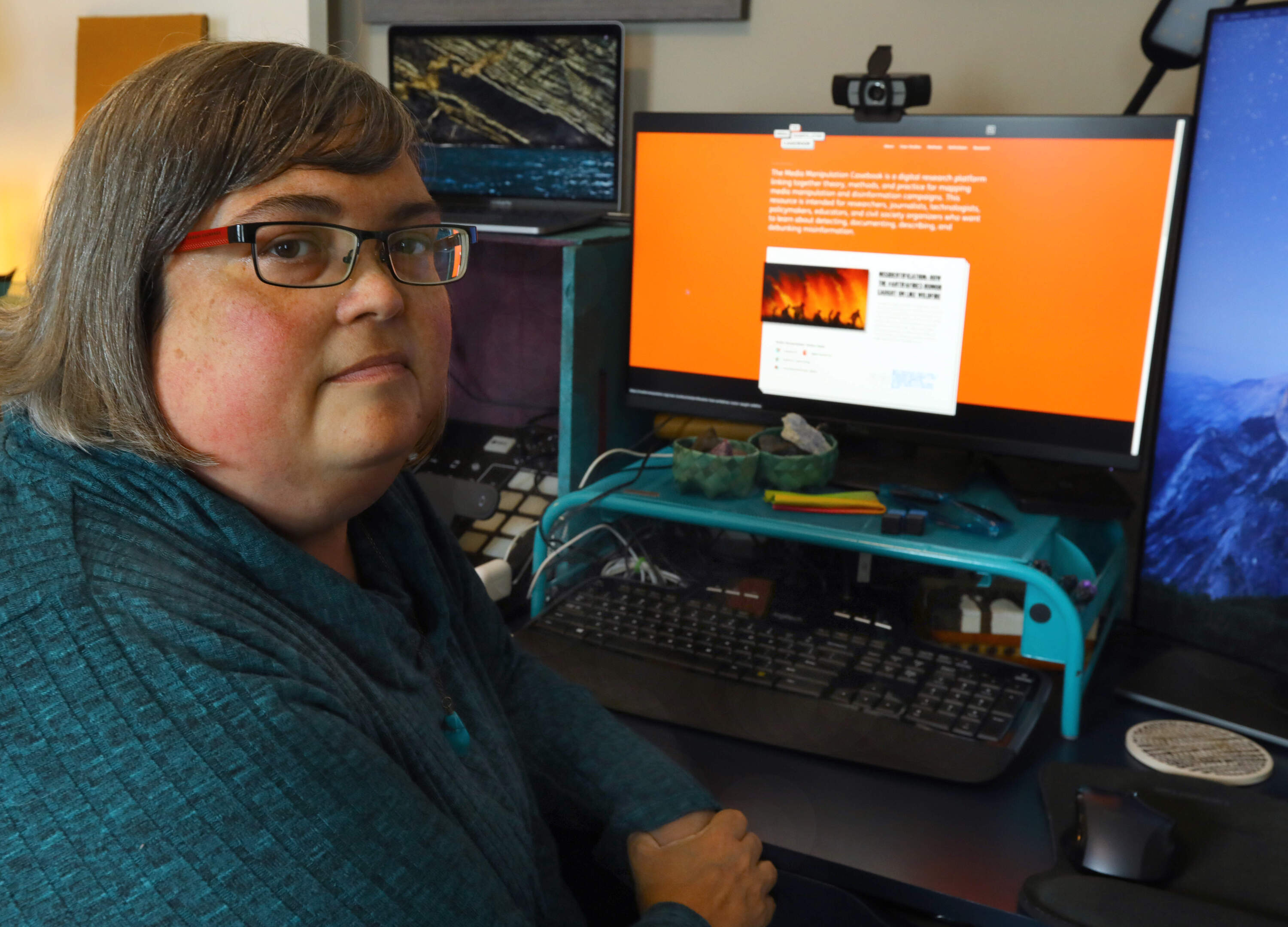 Disinformation researcher Joan Donovan. (Pat Greenhouse/The Boston Globe via Getty Images)