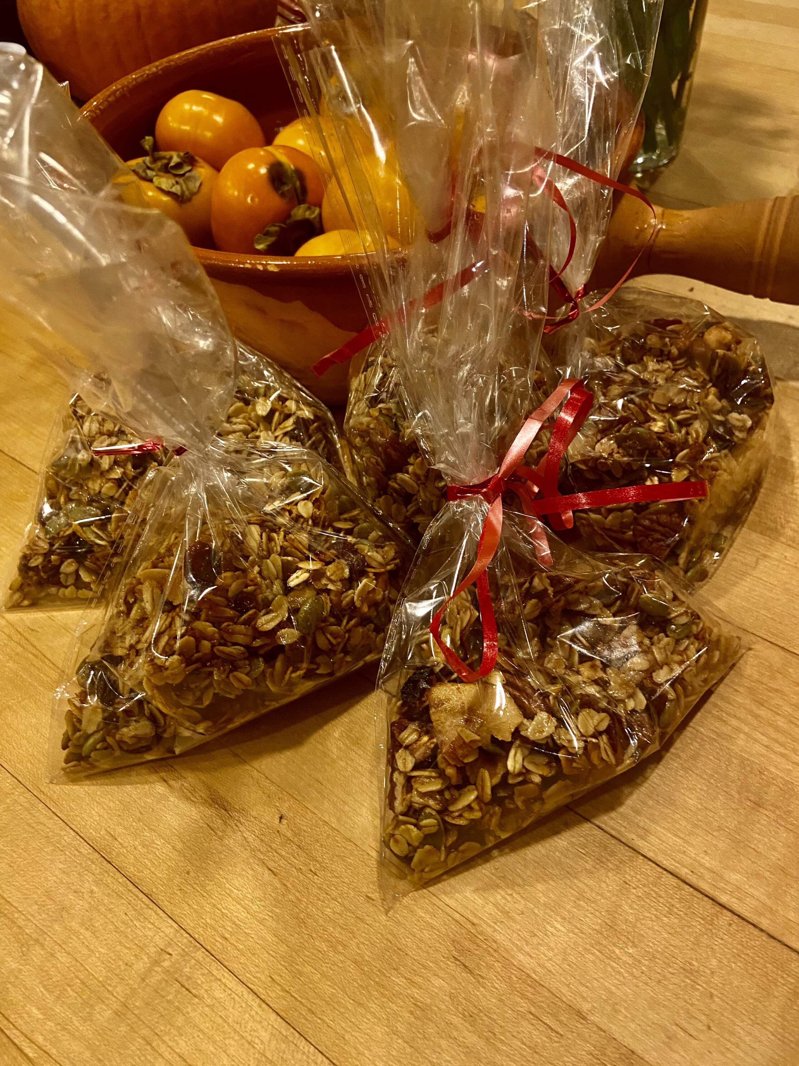 Spiced, nutty, fruity granola. (Kathy Gunst/Here & Now)