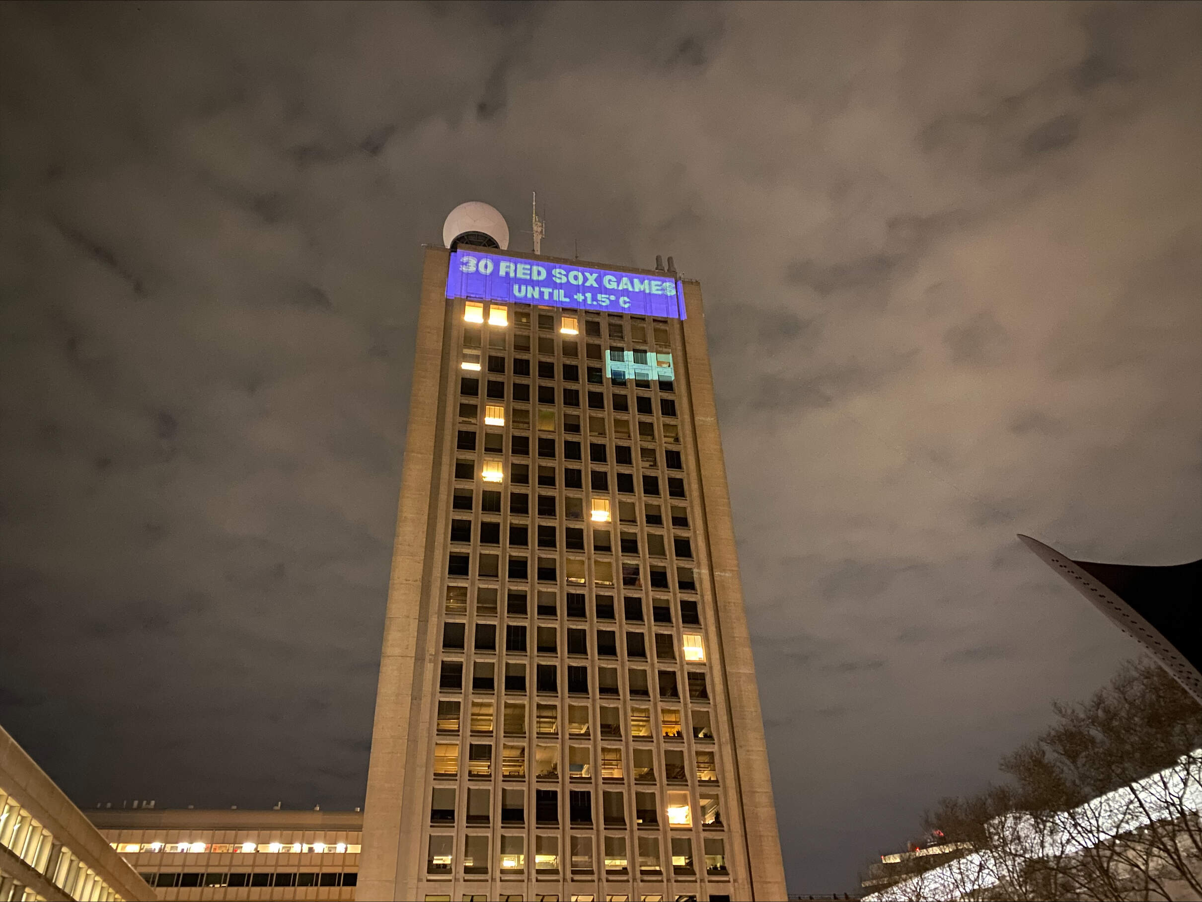 MIT student created a climate countdown clock with messages that hit home (Courtesy of Norah Miller)