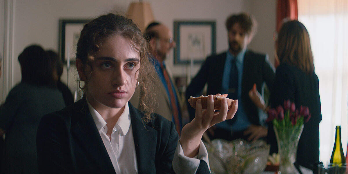 Rachel Sennott in director Emma Seligman's 2020 debut film "Shiva Baby." (Courtesy Coolidge Corner Theatre)