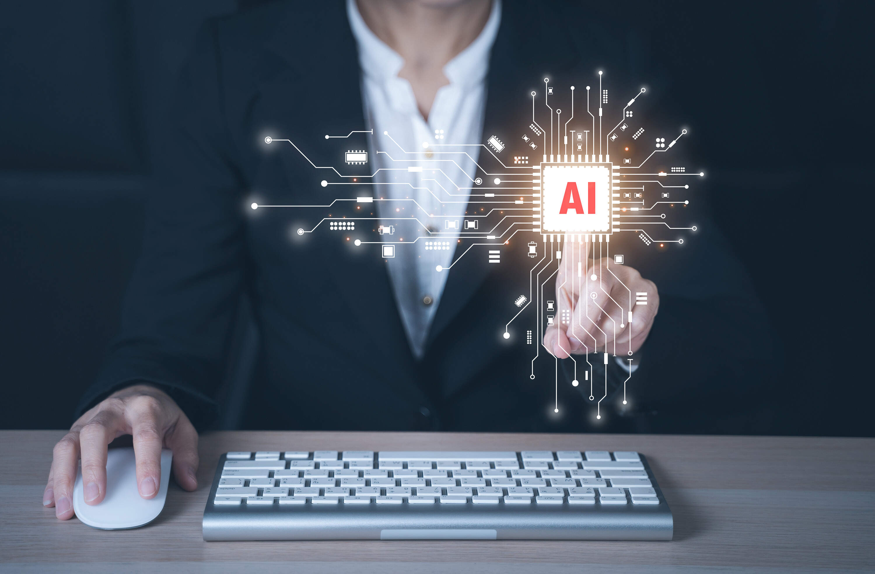 Artificial Intelligence technology and Chatbot AI concept. (Vithun Khamsong/GettyImages)