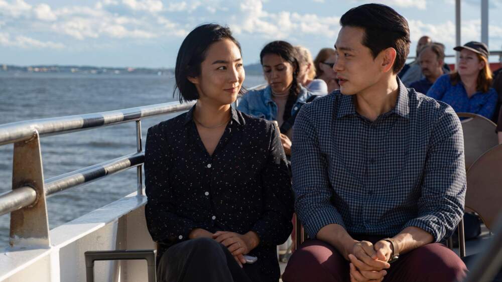 Greta Lee and Teo Yoo in &quot;Past Lives.&quot; (Courtesy A24)