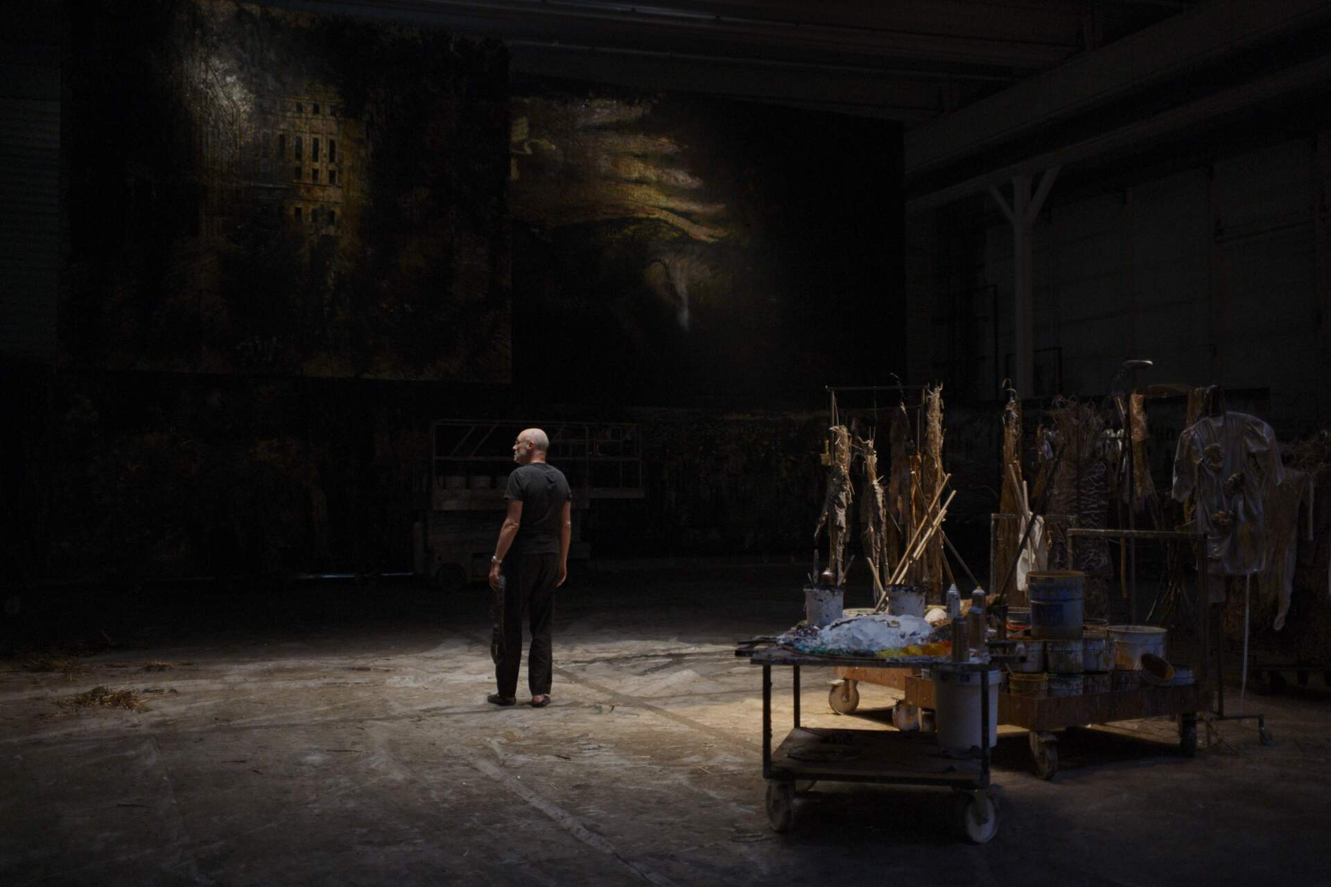 Artist Anselm Kiefer in a still from Wim Wenders' documentary &quot;Anselm.&quot; (Courtesy Janus Films)