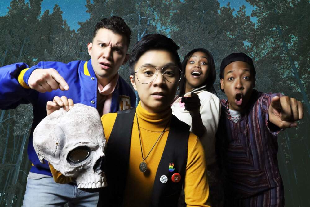 Left to right, Jay Connolly, Jenine Florence Jacinto, Schanaya Barrows and Anderson Stinson III in a promotional image for Company One's production of &quot;The Interrobangers.&quot; (Courtesy Christian Ruiz)