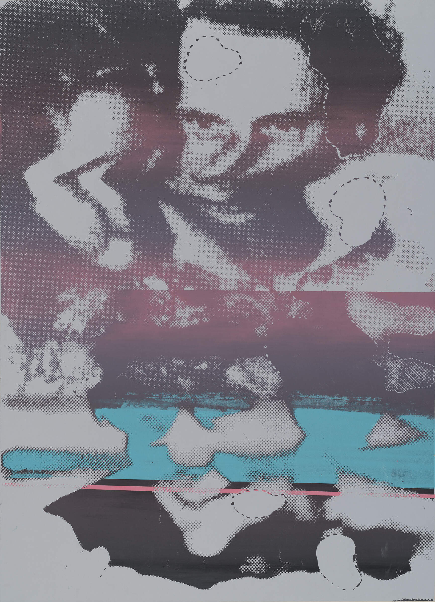 Wolf Vostell, "TV Blur," 1966. (Courtesy Wolf Vostell; Artists Rights Society (ARS), New York; VG Bild-Kunst, Bonn; and Harvard Art Museums)