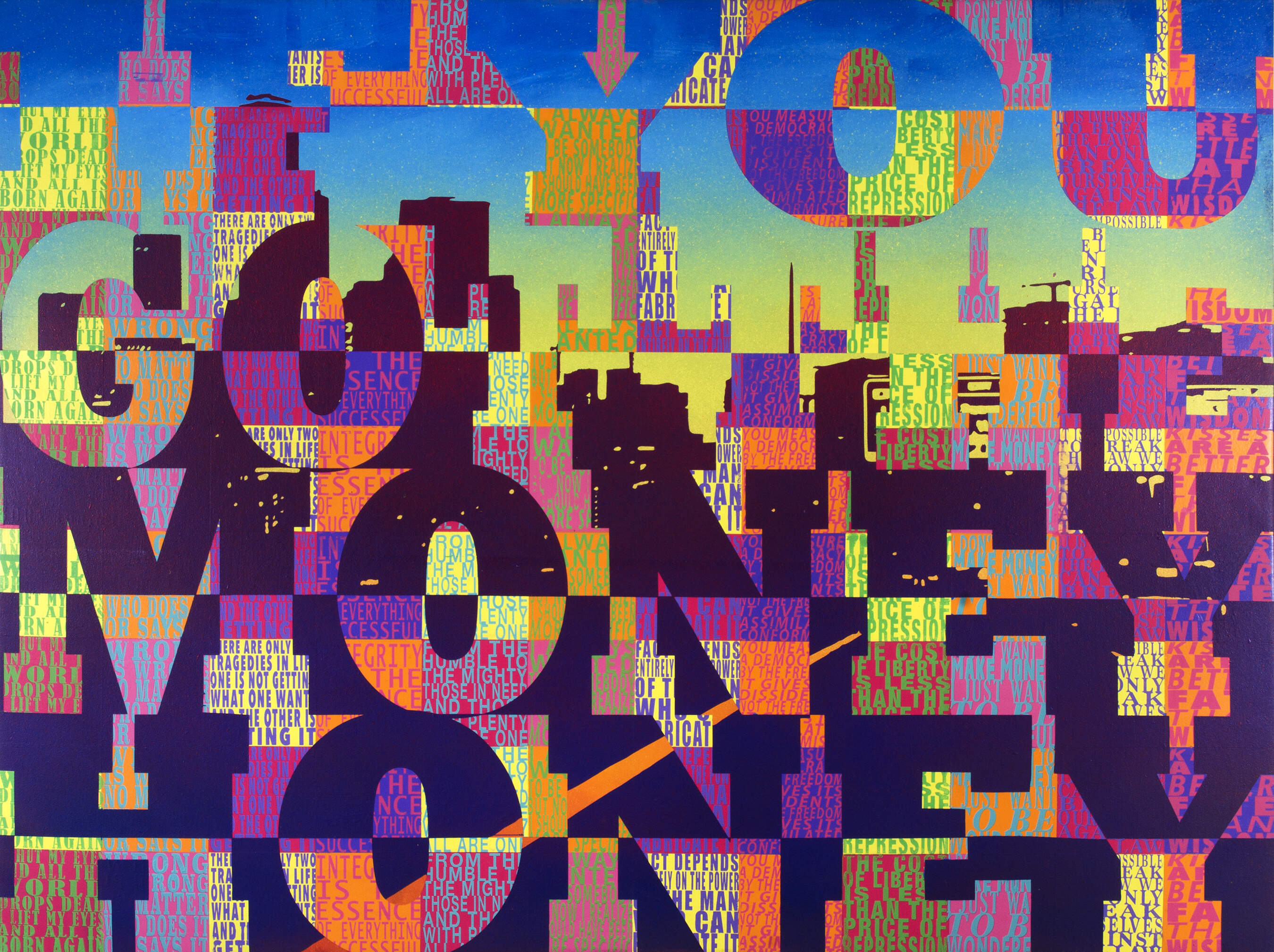 Joe Wardwell, "If You Got the Money Honey," 2021. (Courtesy Institute of Contemporary Art/Boston)