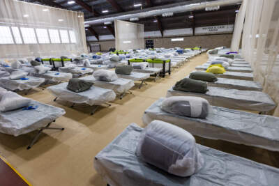 Healey, Boston officials tour Roxbury rec center ahead of immigrants' arrival from Logan