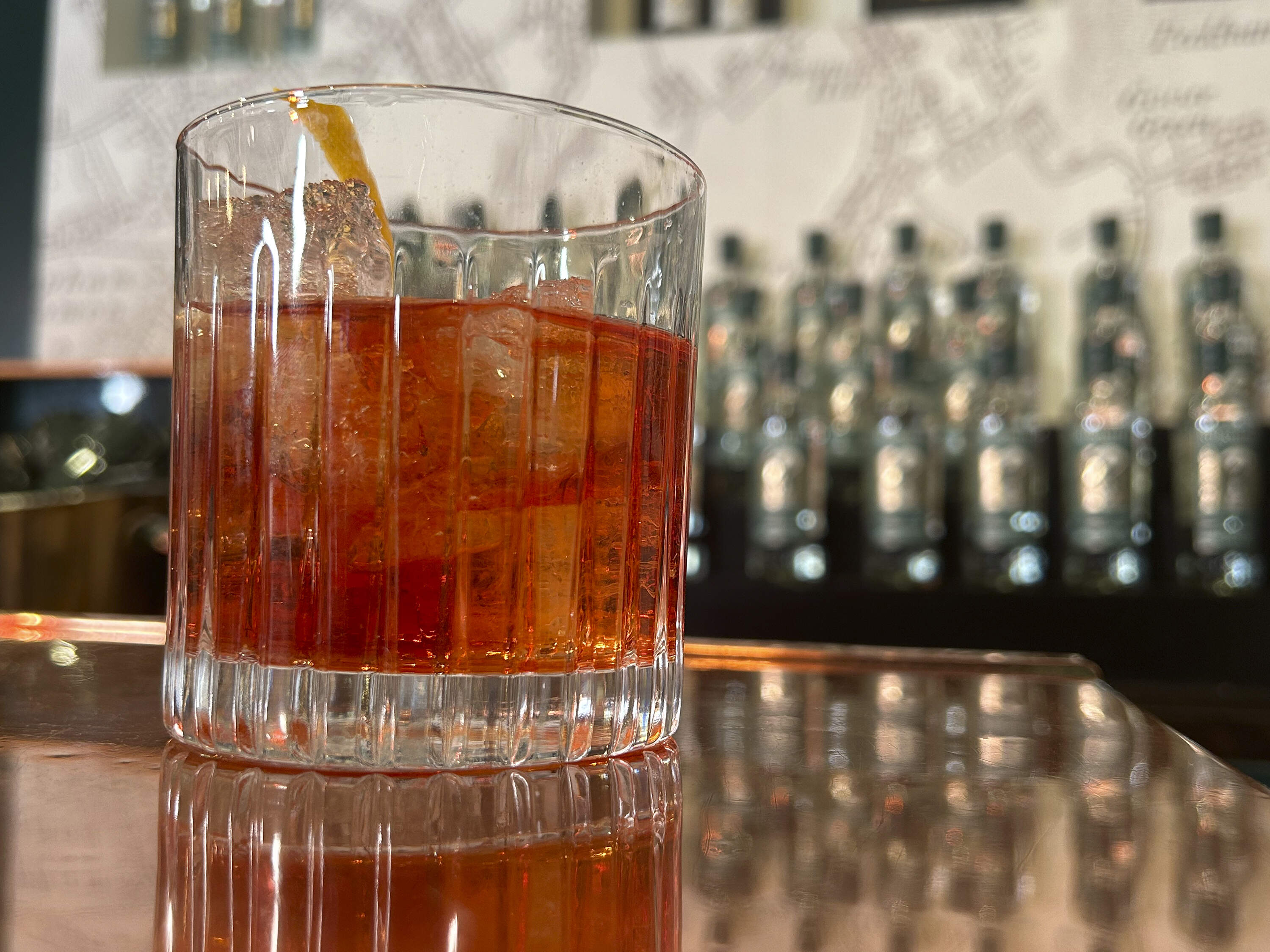 A Negroni at a bar. (Louise Dixon/AP)