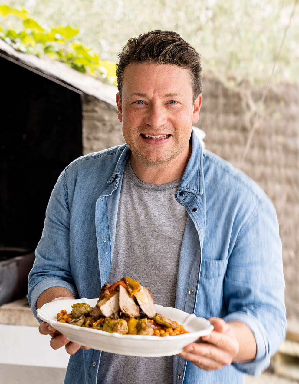 Jamie Oliver offers simple recipes with few ingredients in his new cookbook. (Chris Terry)