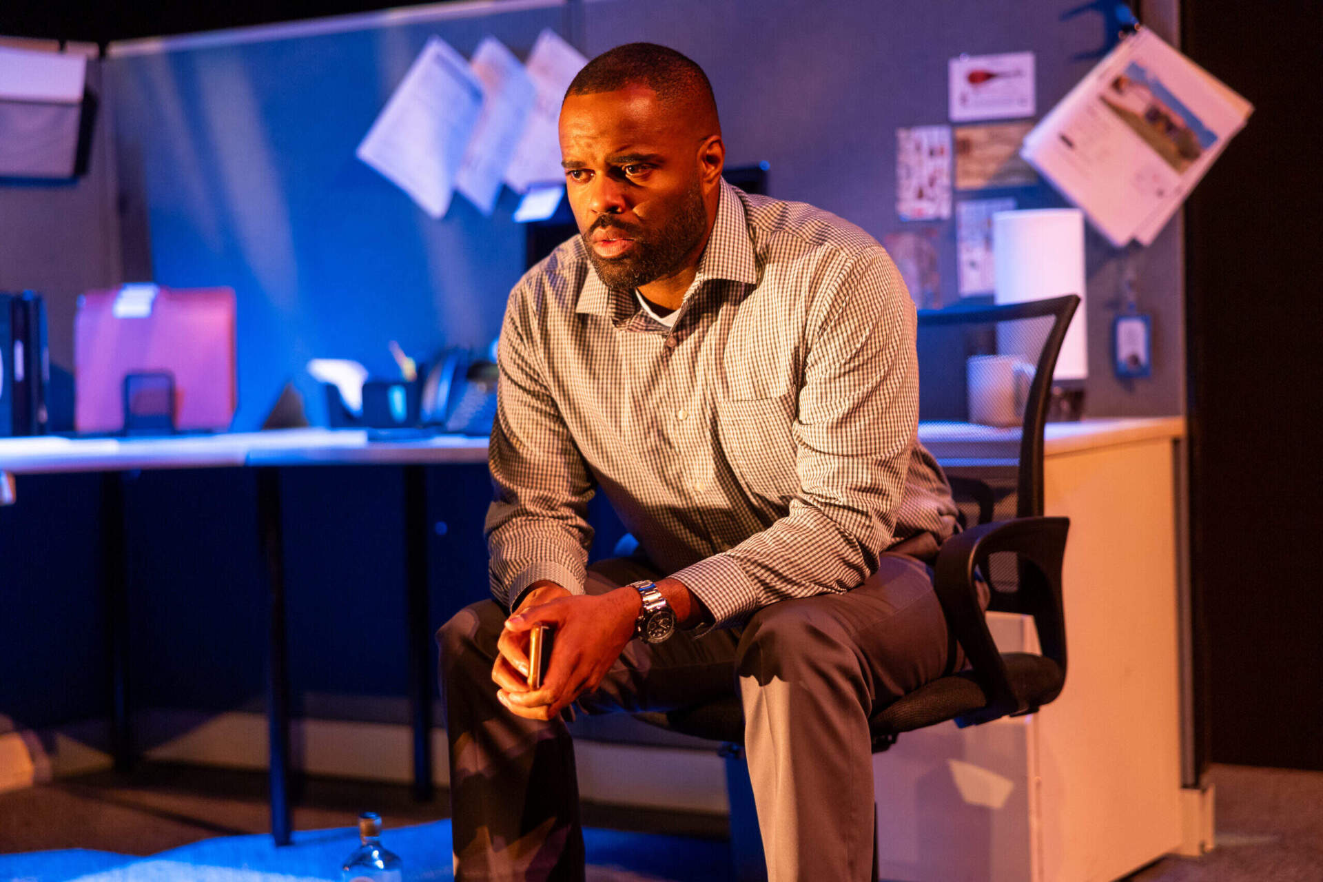 De'Lon Grant in &quot;A Case for the Existence of God&quot; at SpeakEasy Stage Company. (Courtesy Nile Scott Studios)