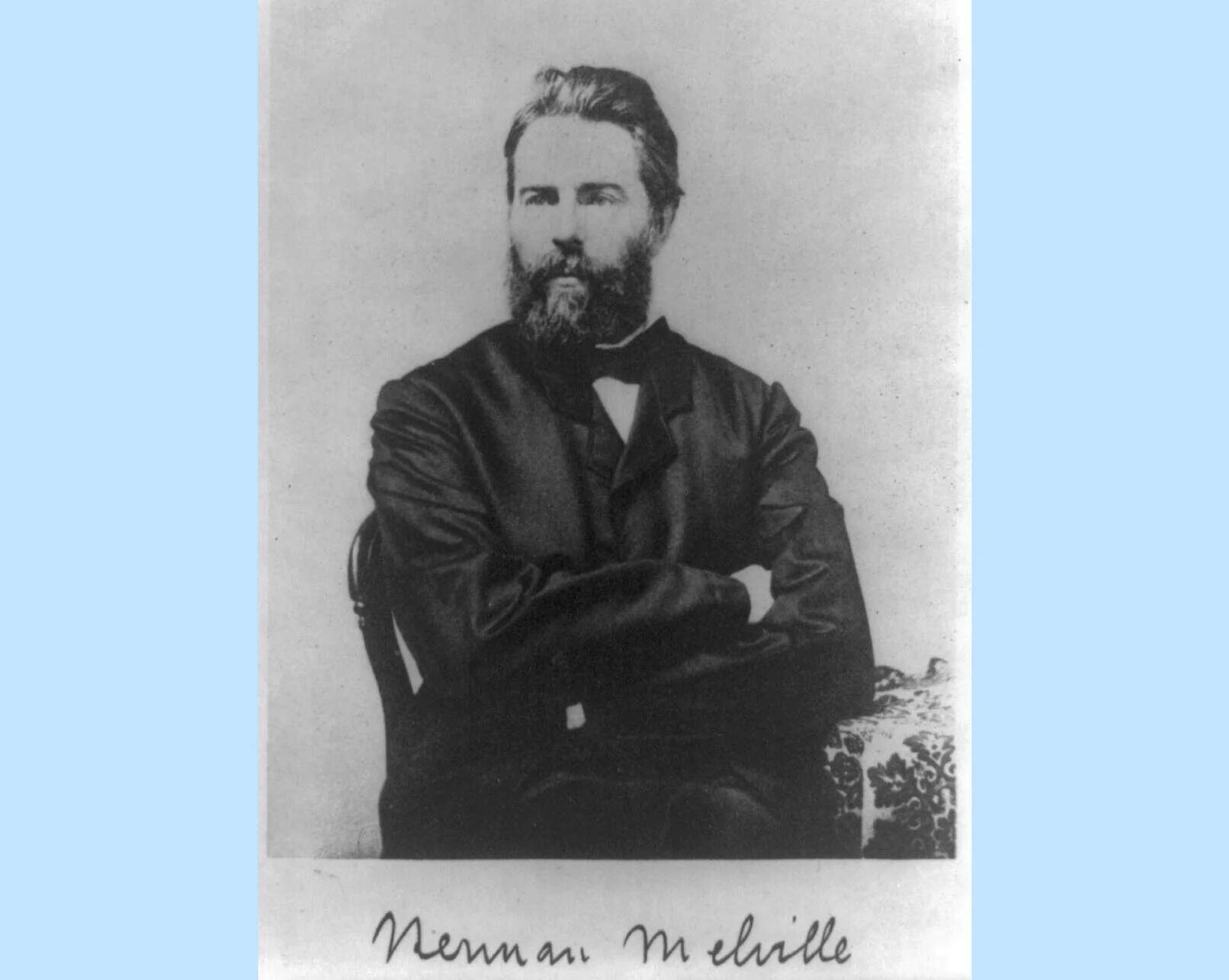 Author Herman Melville, circa 1860. (Courtesy of the Library of Congress via SHNS)