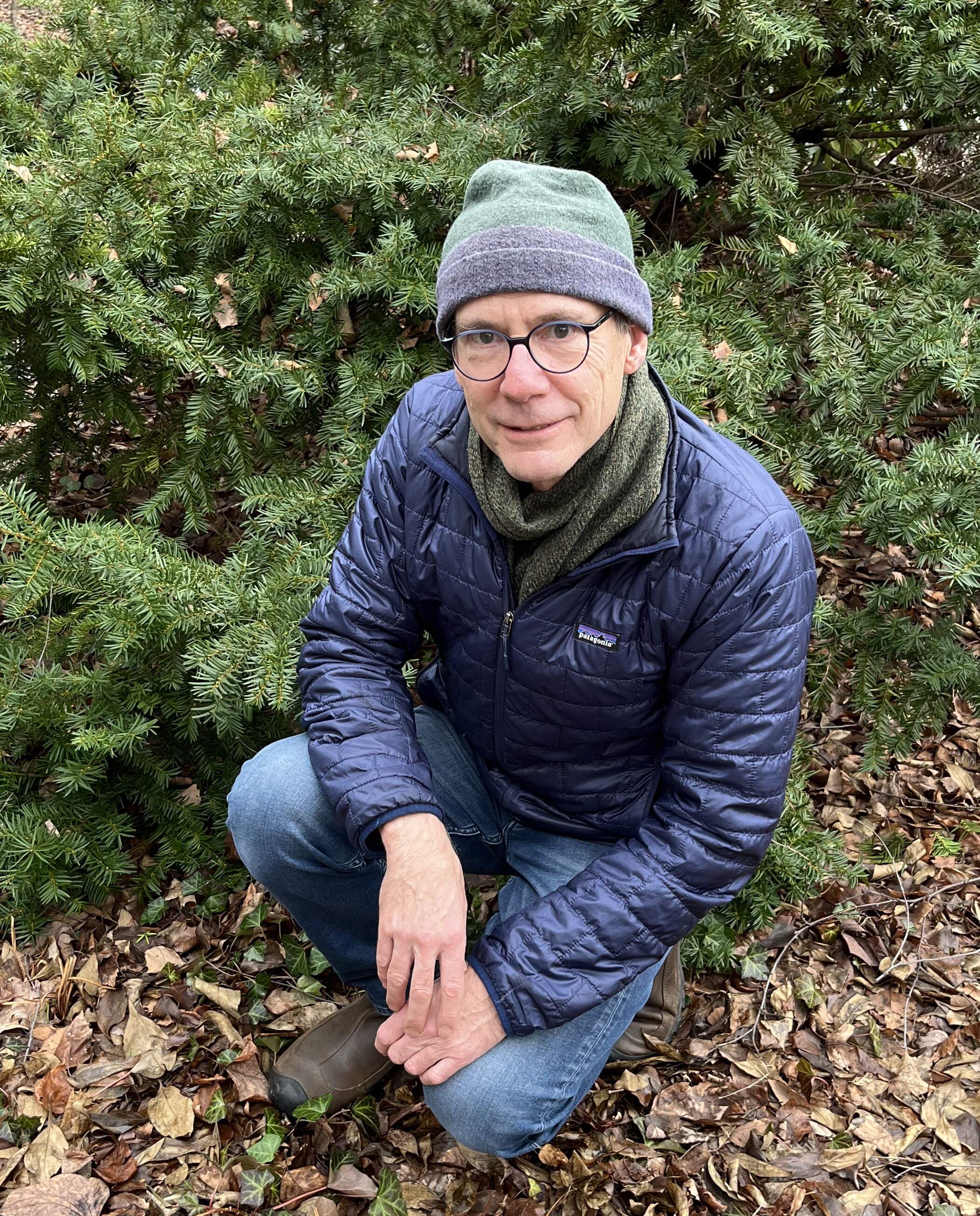 The author in his Cambridge garden. (Courtesy John Bullitt)