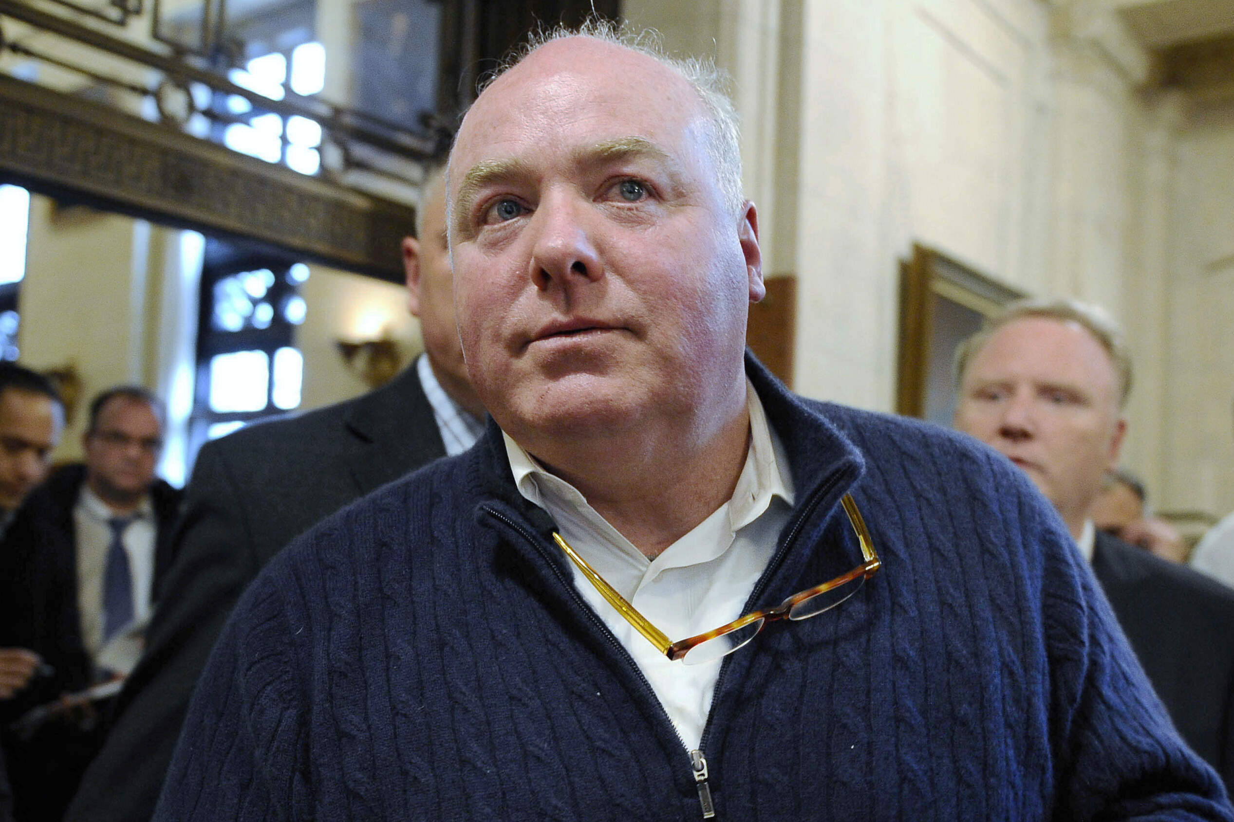 Michael Skakel leaves Connecticut Supreme Court after a hearing in 2016. (Jessica Hill/AP)