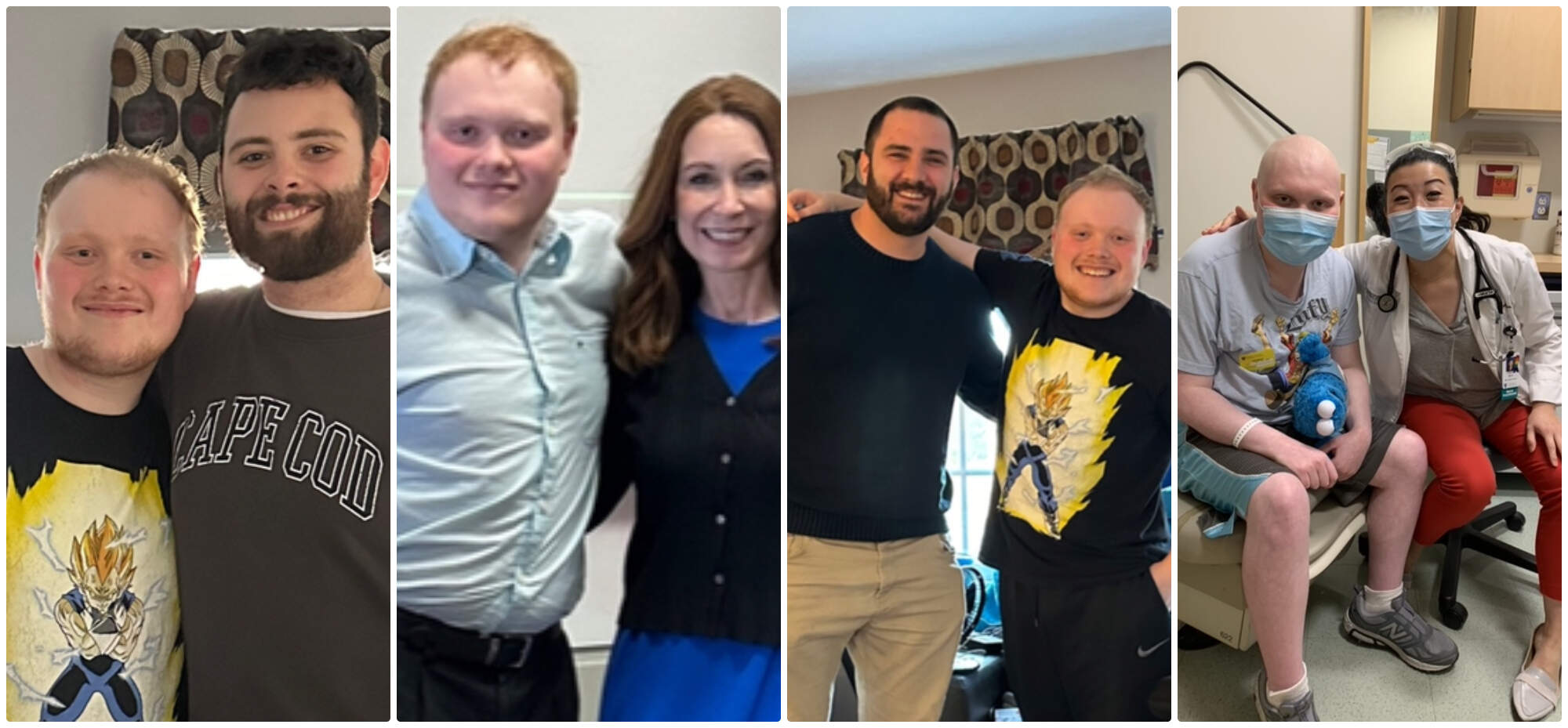 Jonathan Gardner with a few of his many supporters, from left to right: his brother, his boss, his mentor and wingman and a nurse from his oncology team. "My supporters provide different types of advice and assistance to me so I can live my best life," he writes. "Thanks to SDM, I am the one in control of my life, not a judge or guardian." (Courtesy Nancy Gardner)
