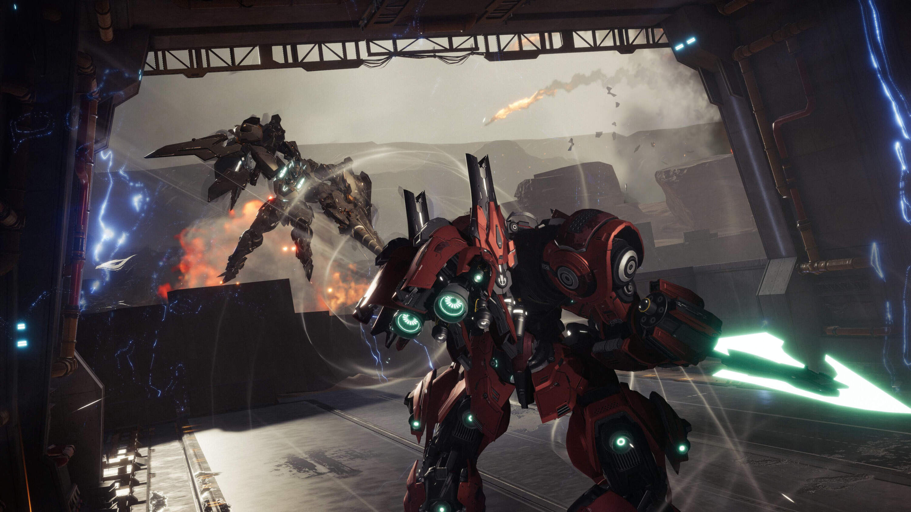 Robot-on-robot action in “Mecha Break.” (Courtesy of Amazing Seasun)