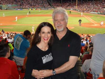 &quot;So, how do you put a price on something you truly love(d)? And when does all the stuff you don’t love tip the scales?&quot; The author and his wife, Roza Yarchun-Sullivan, at a Red Sox game. (Courtesy Jim Sullivan)