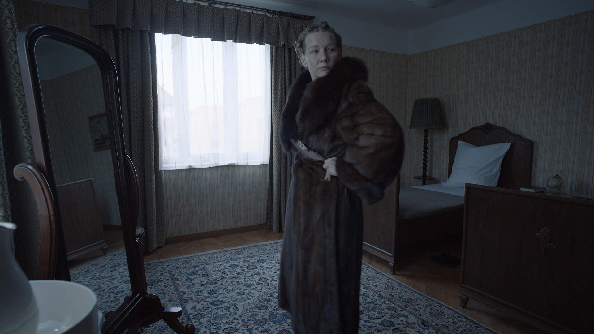 Sandra Hüller as Hedwig Höss in "The Zone of Interest." (Courtesy A24)