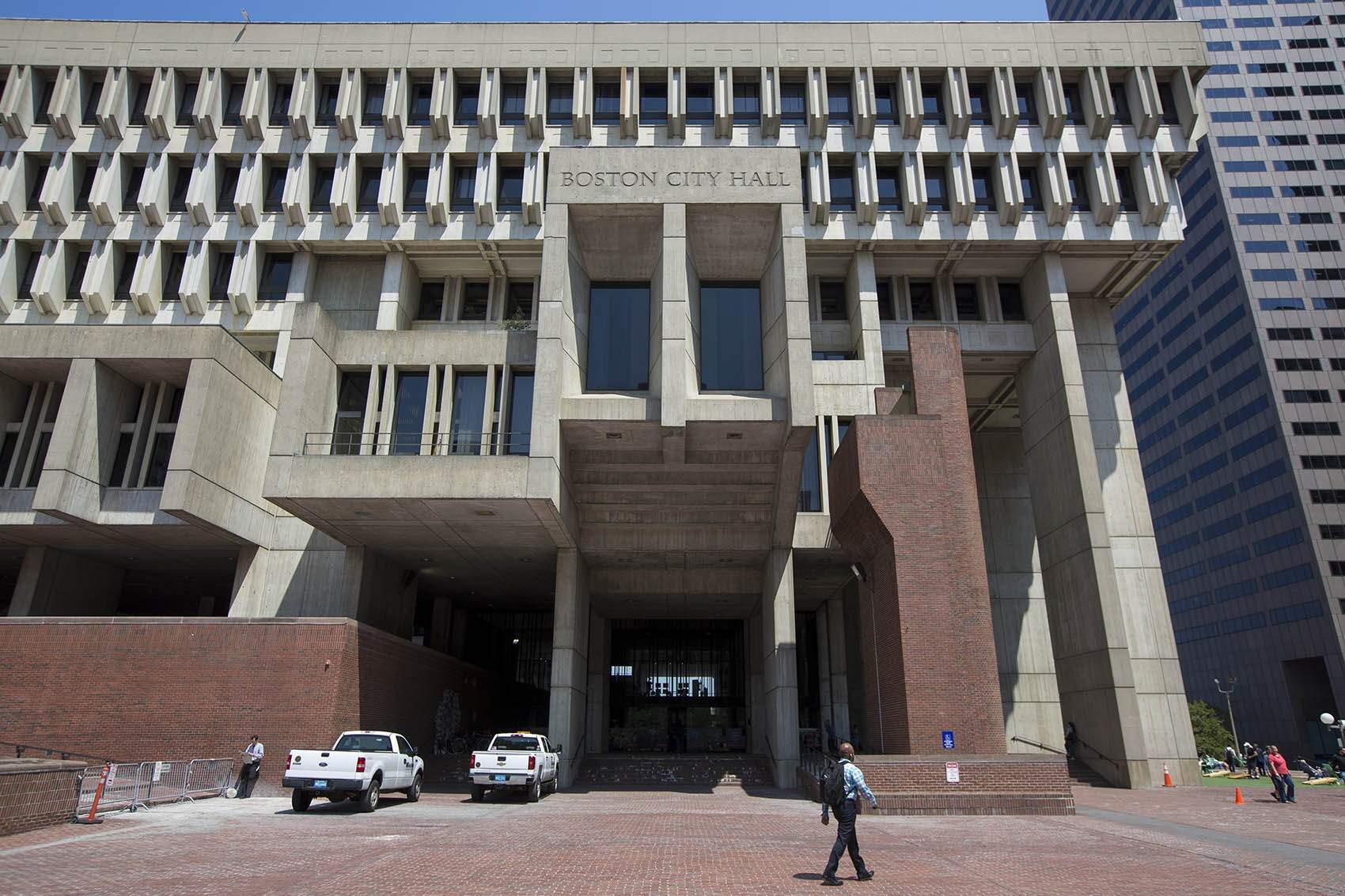 Boston City Hall. (Jesse Costa/WBUR)