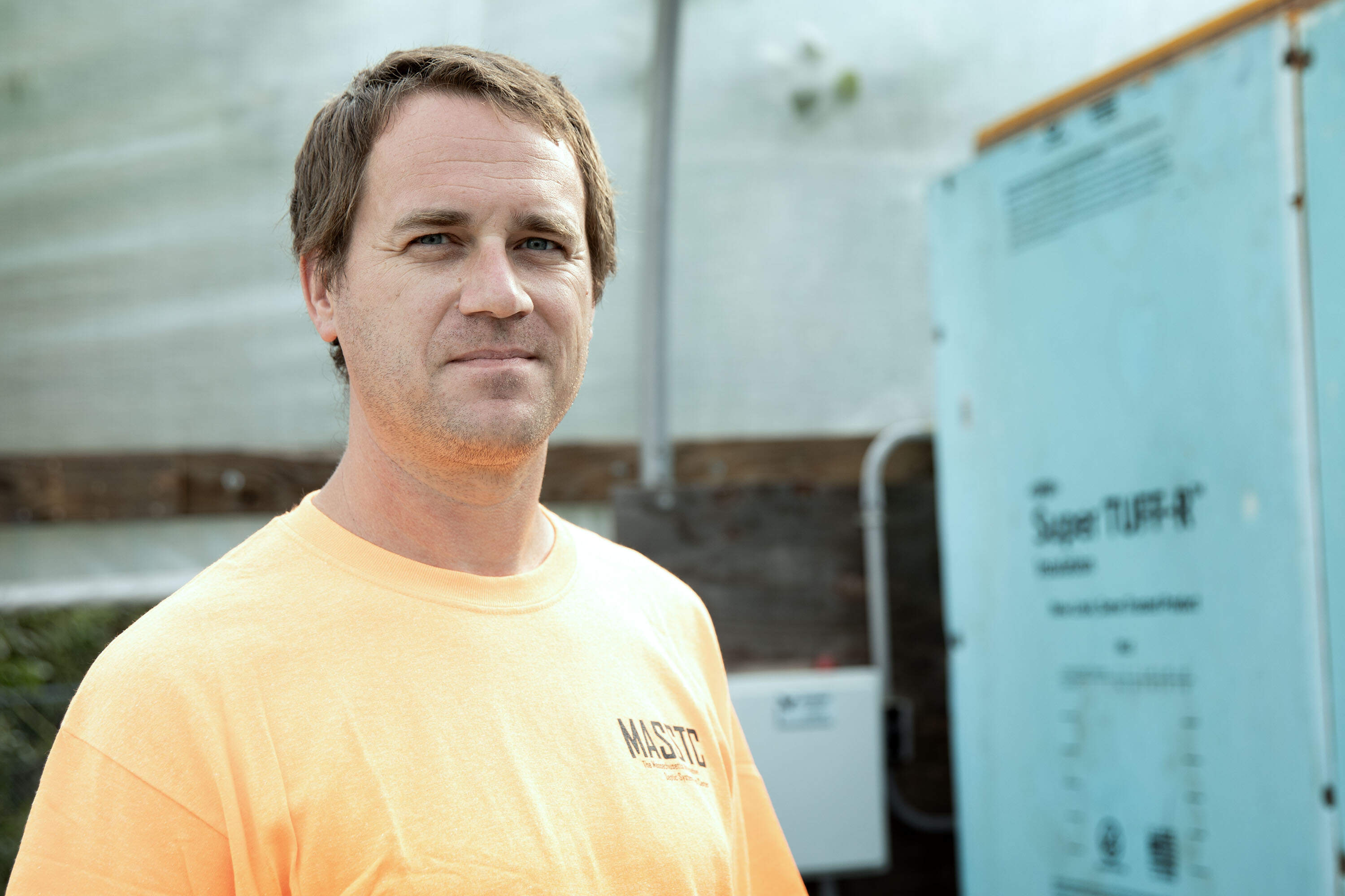 Brian Baumgaertel, Director of the Massachusetts Alternative Septic System Test Center. (Robin Lubbock/WBUR)