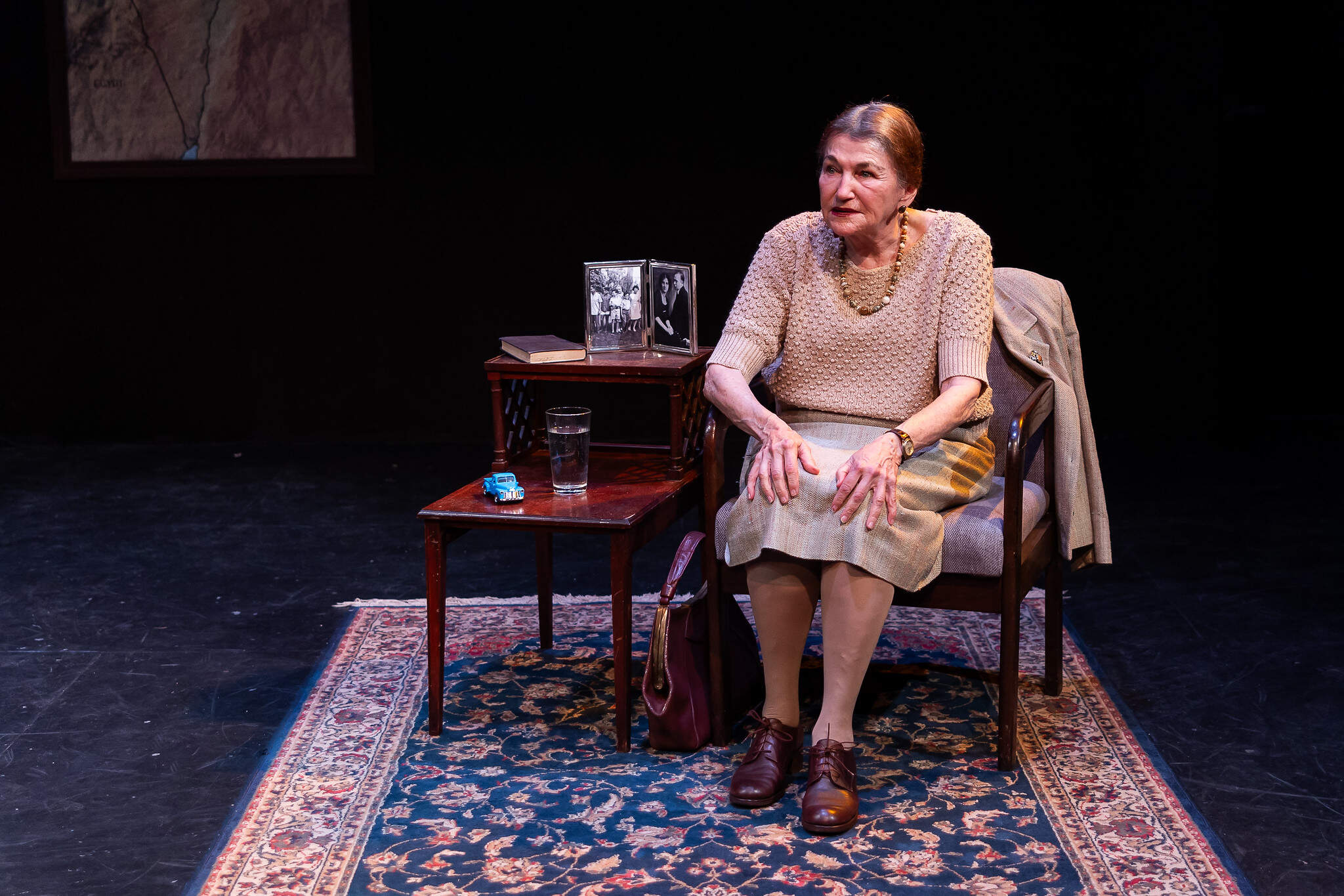 Annette Miller stars as Golda Meir in "Golda's Balcony" presented by Shakespeare & Company. (Courtesy Nile Scott Studios)