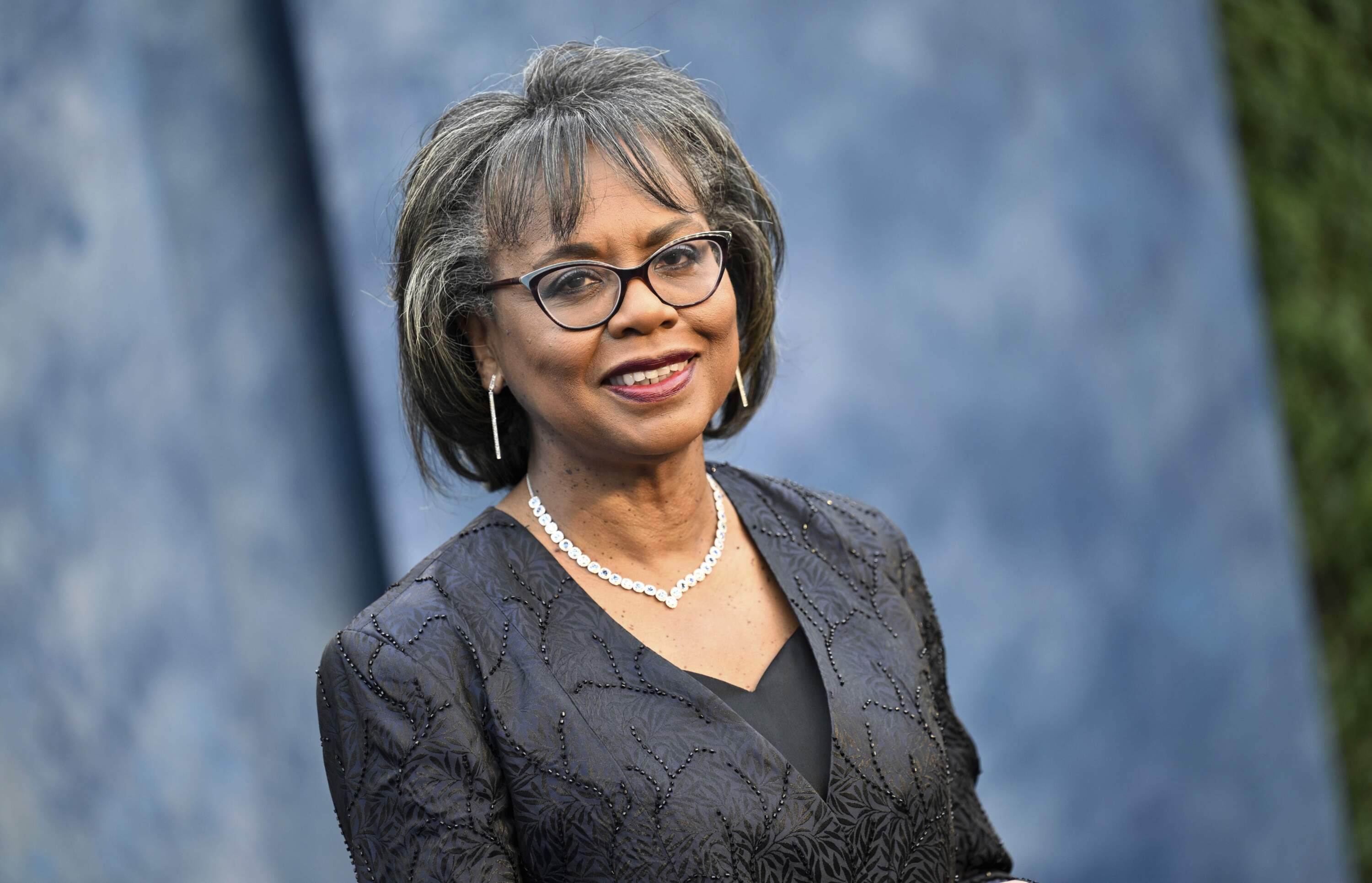 Anita Hill arrives at the Vanity Fair Oscar Party in 2023. (Evan Agostini/Invision/AP)