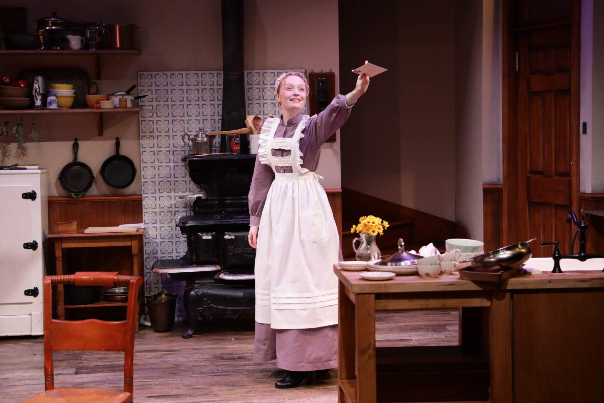 Kate Fitzgerald (Cathleen) in "Thirst" at the Lyric Stage Company. (Courtesy Mark S. Howard)