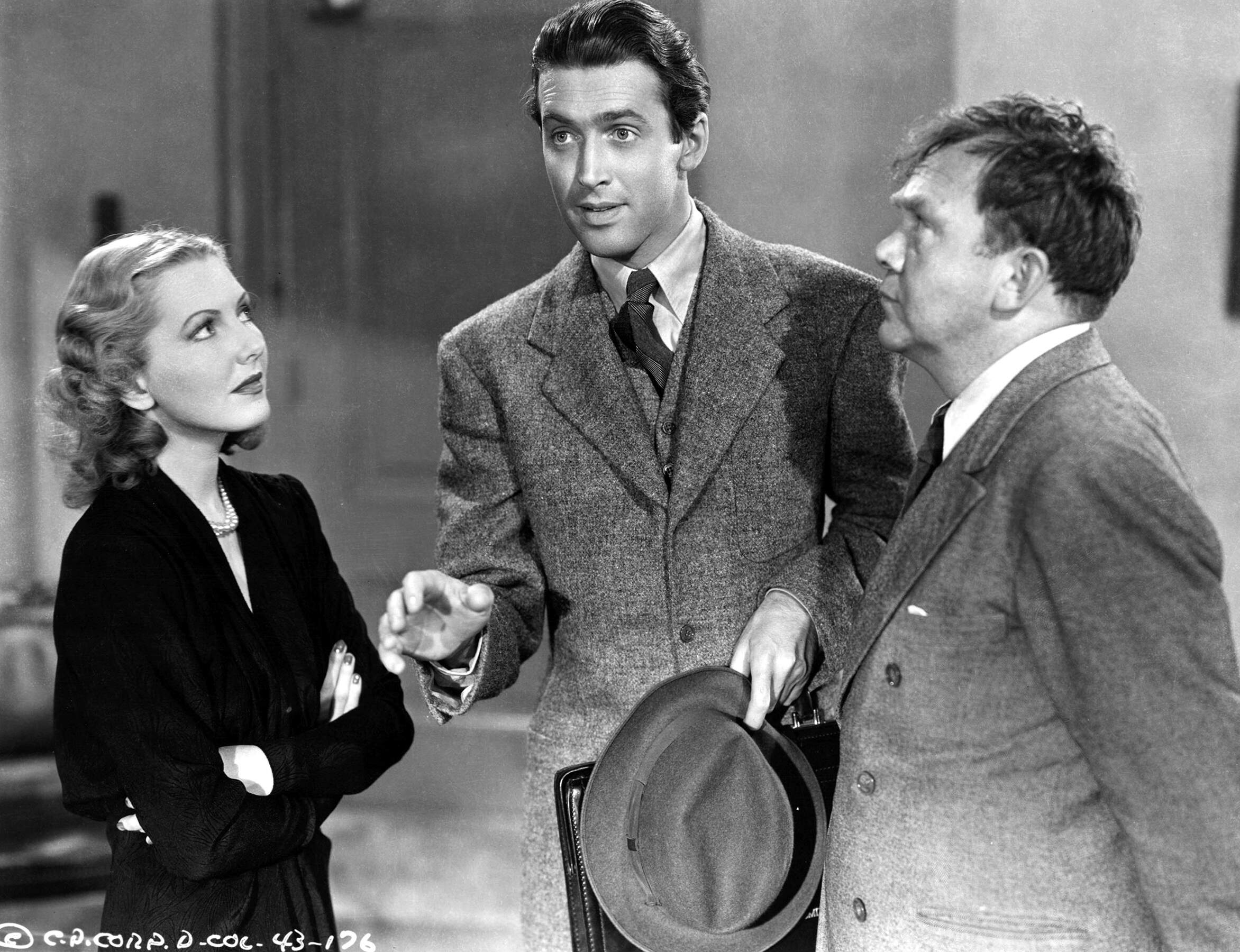 From left: Jean Arthur, James Stewart and Thomas Mitchell in "Mr. Smith Goes to Washington." (Courtesy Sony Pictures)