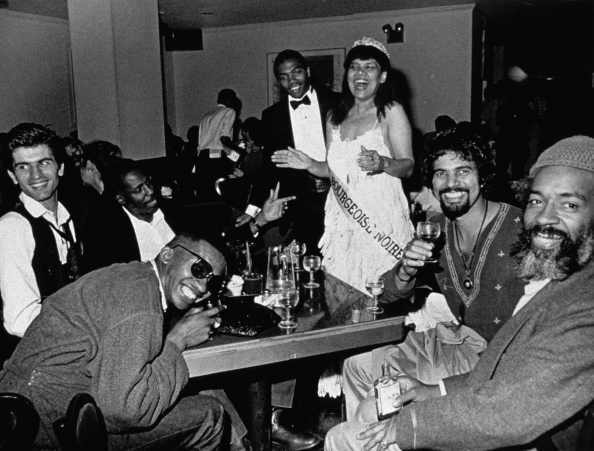 Lorraine O'Grady, "Mlle Bourgeoise Noire celebrates with her friends," from "Mlle Bourgeoise Noire Goes to the New Museum," 1980–83/2009. (Courtesy Lorraine O’Grady/Artists Rights Society, New York)