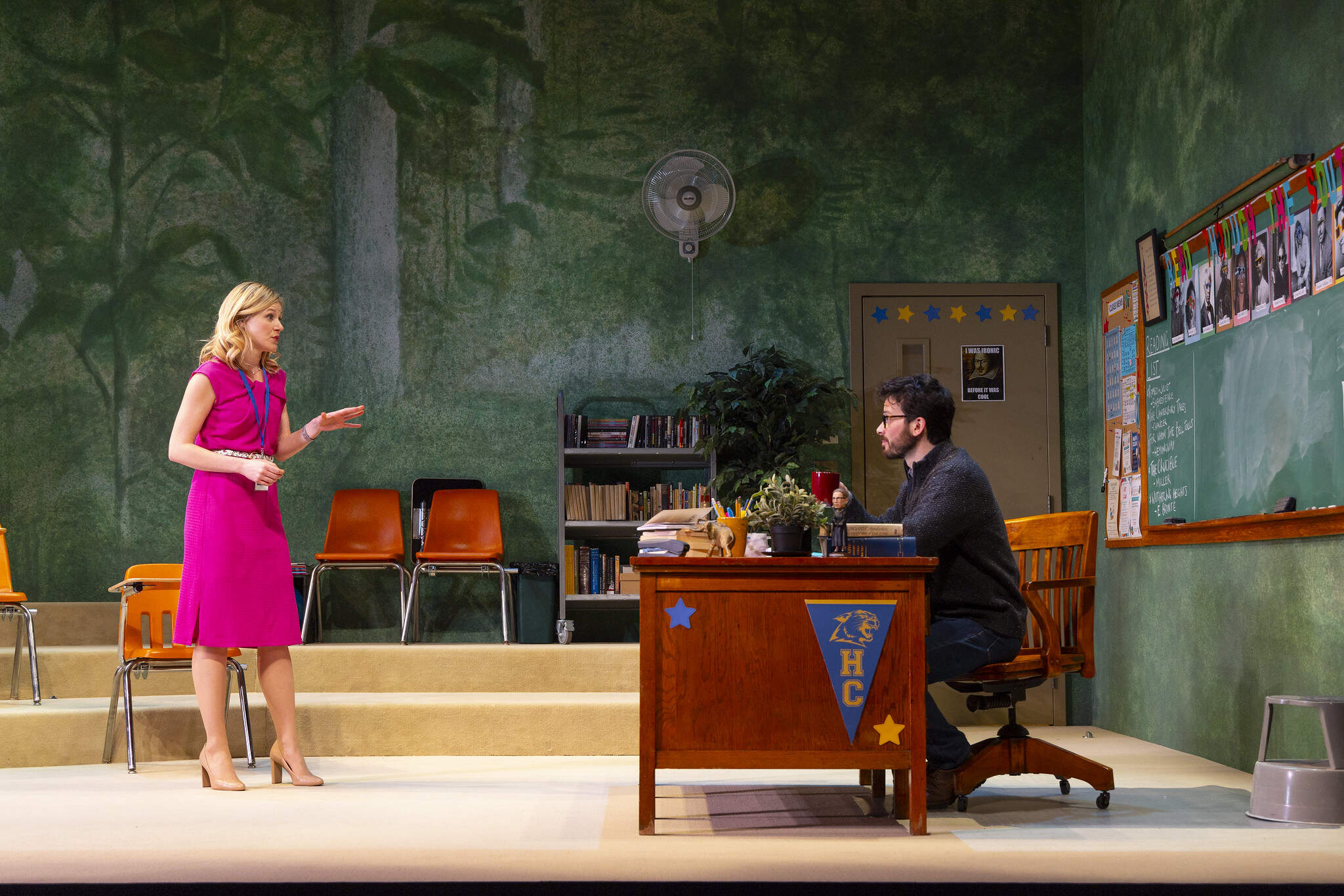 Olivia Hebert and Japhet Balaban in "John Proctor is the Villain." (Courtesy T Charles Erickson)