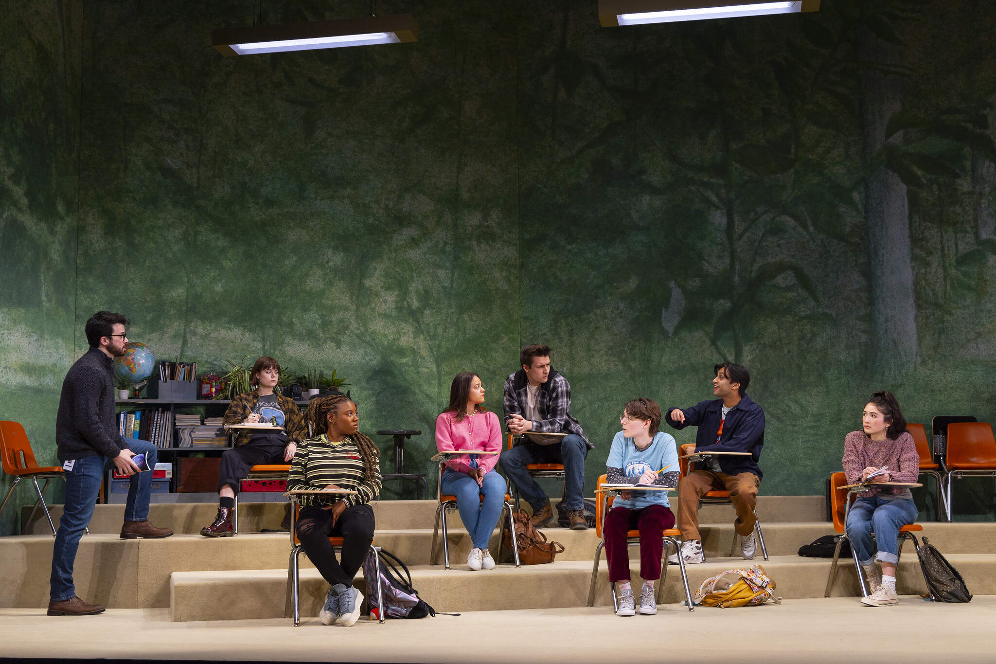 The cast of the Huntington Theatre Company's production of "John Proctor is the Villain." (Courtesy T Charles Erickson)