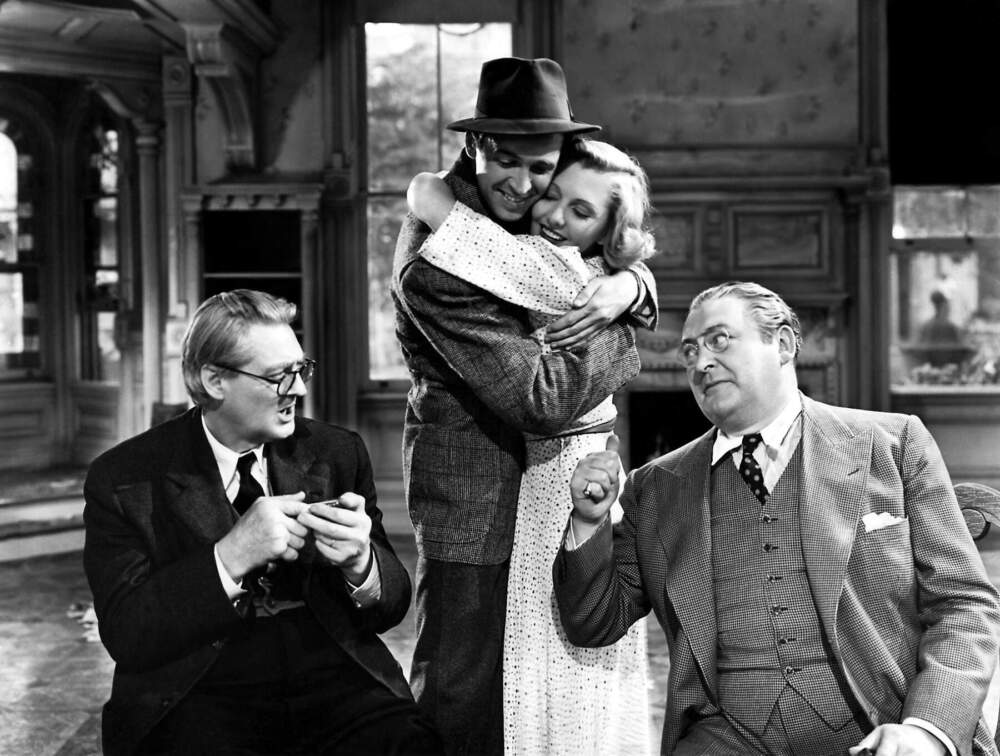 From left: Lionel Barrymore, Jimmy Stewart, Jean Arthur and Edward Arnold in &quot;You Can't Take with You.&quot; (Courtesy Sony Pictures)