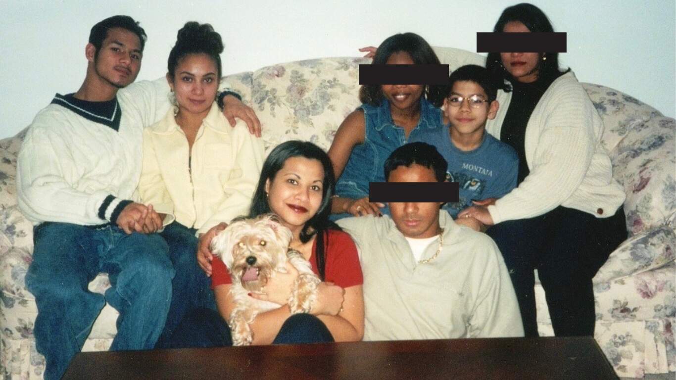 Sean Correia, Cynthia, Sophia Johnson, and Shane Correia (left to right) circa 2001. (Courtesy of Sophia Johnson)