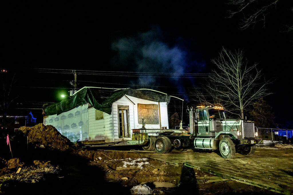 A former schoolhouse for Black children in rural Tennessee was moved to a new location in downtown Franklin, just south of Nashville. (Kris Rae/Heritage Foundation of Williamson County)