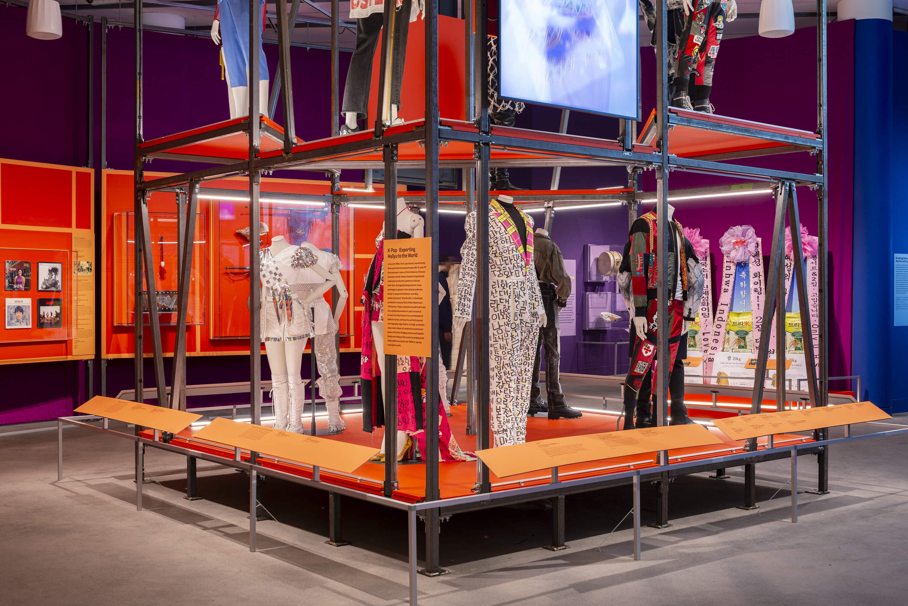 Installation view of "Hallyu! The Korean Wave" exhibition at the Museum of Fine Arts, Boston. (Courtesy Museum of Fine Arts, Boston)