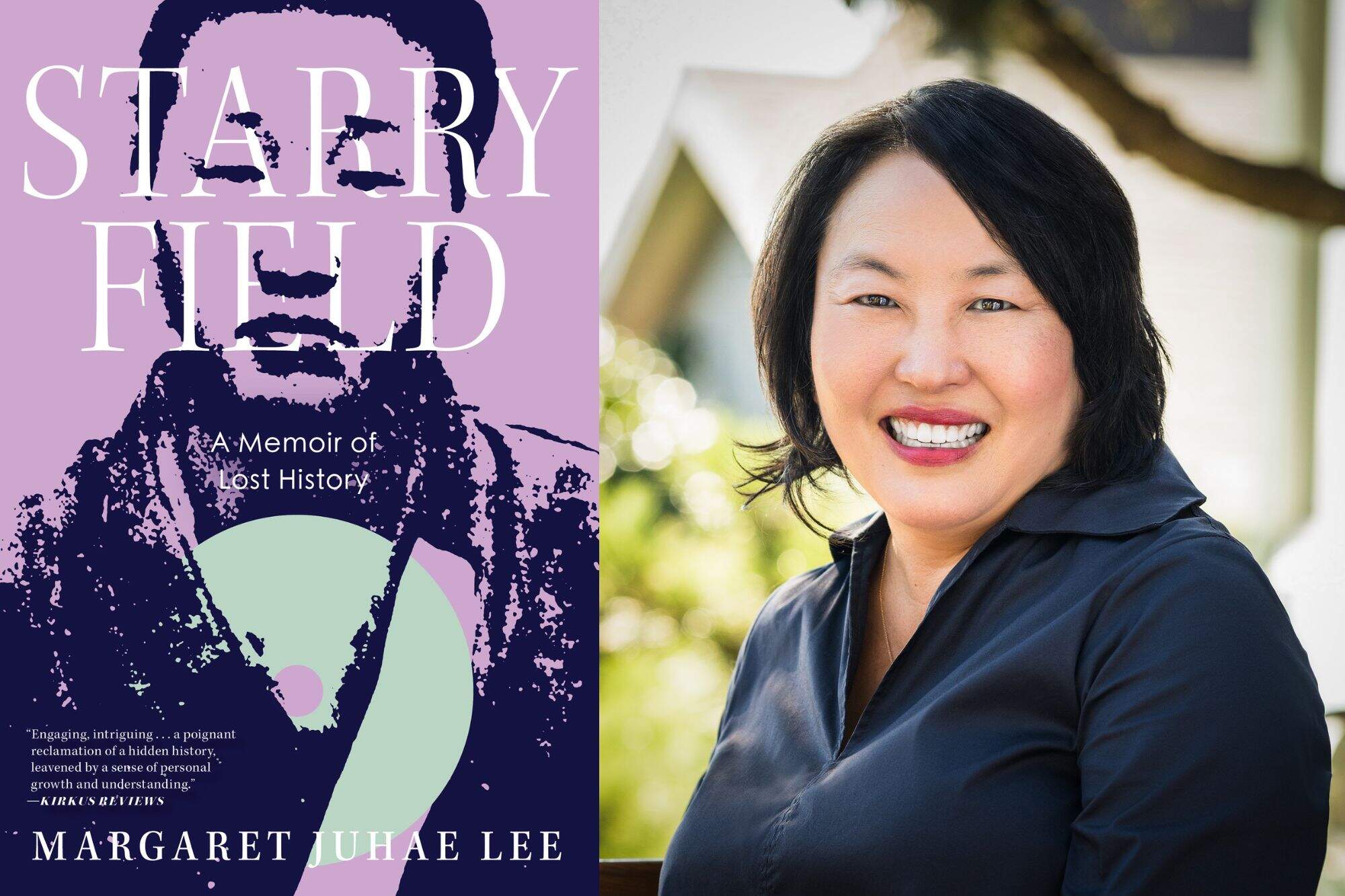 The cover of "Starry Field" and author Margaret Juhae Lee. (Courtesy)